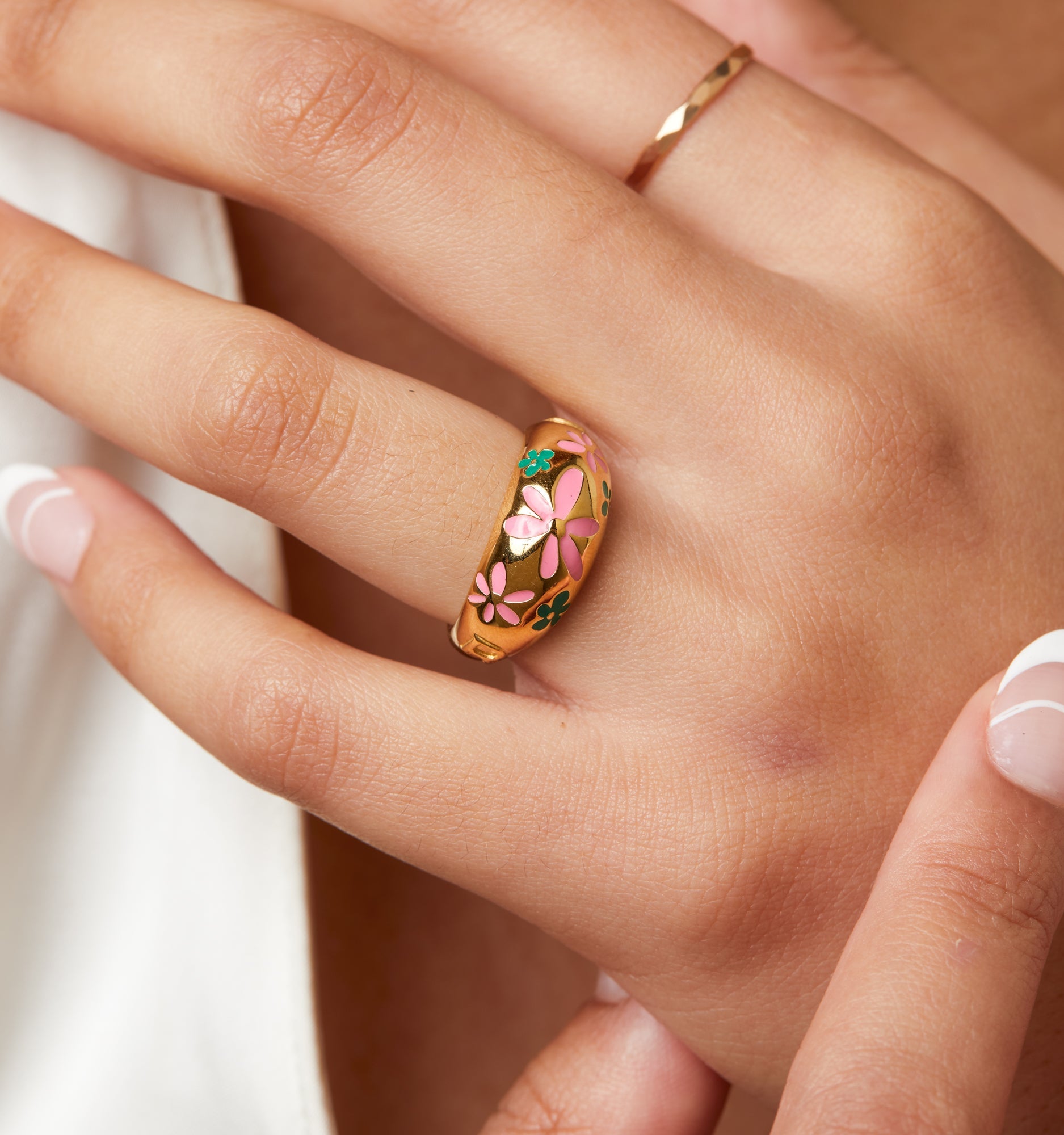 Flower Ring - Pink