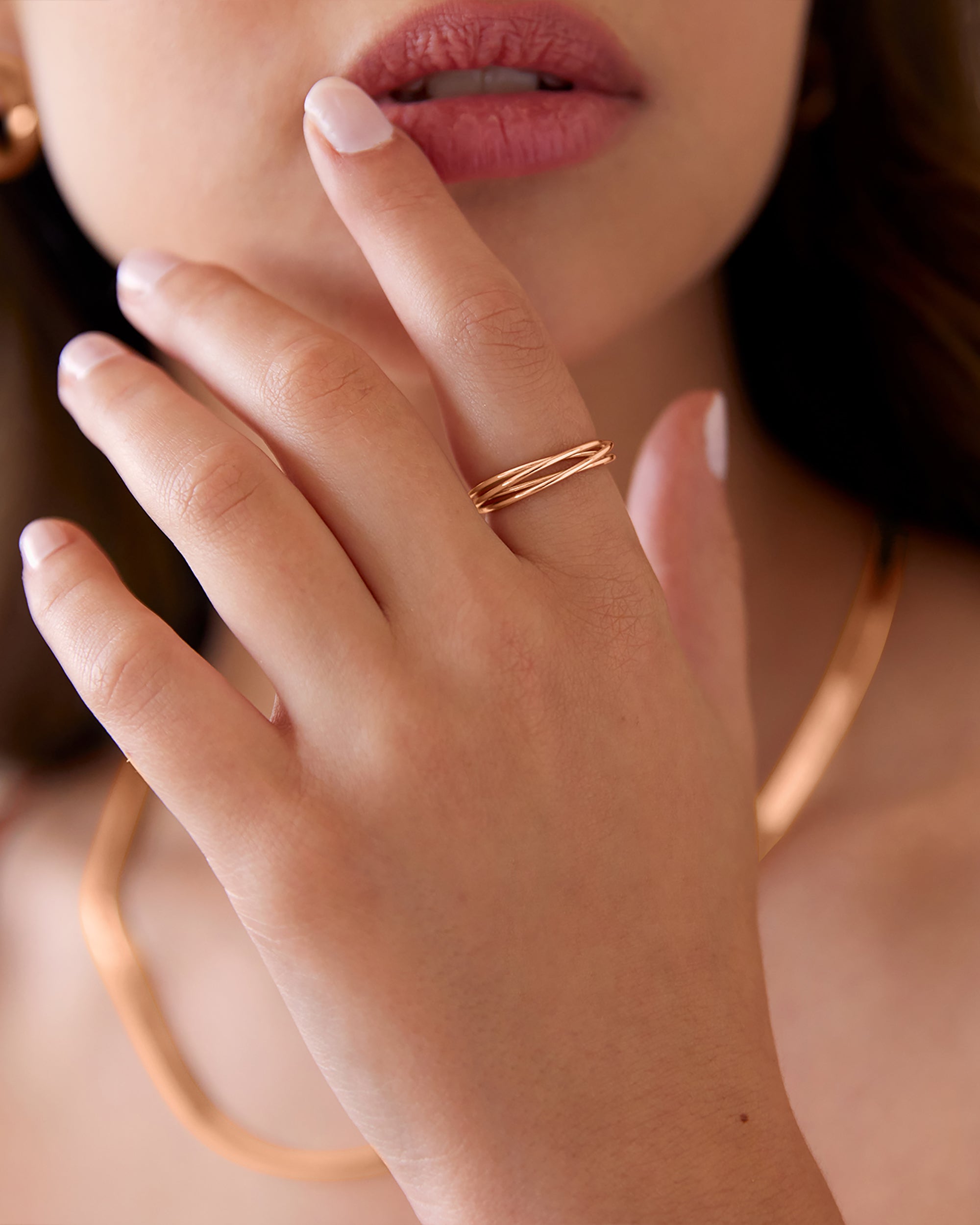 Four Ways Spinning Anxiety Ring