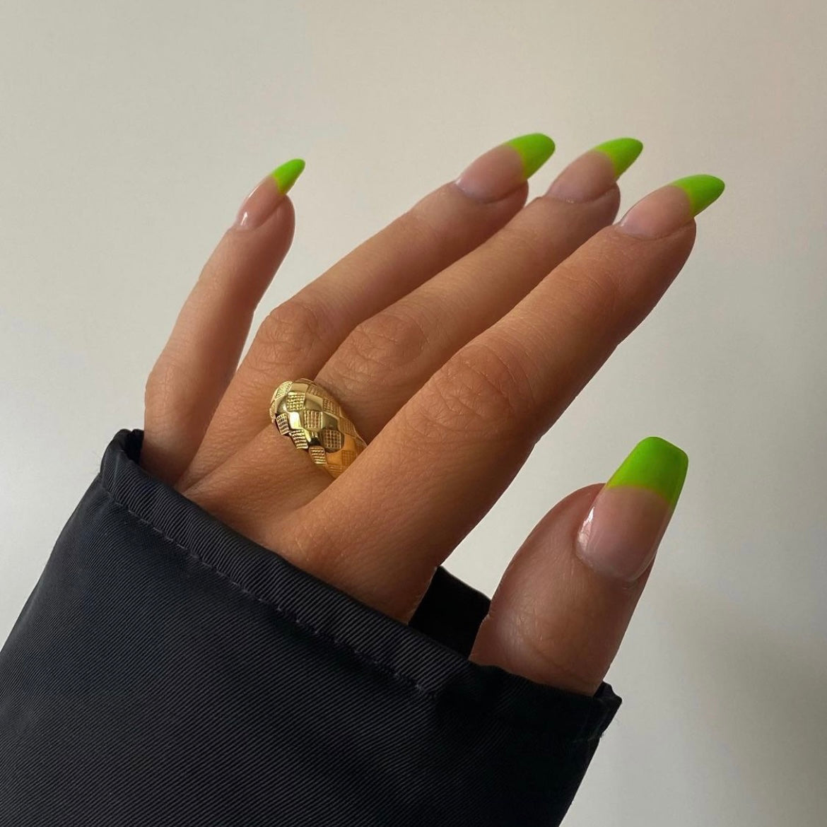 Emerald Green Checker Ring