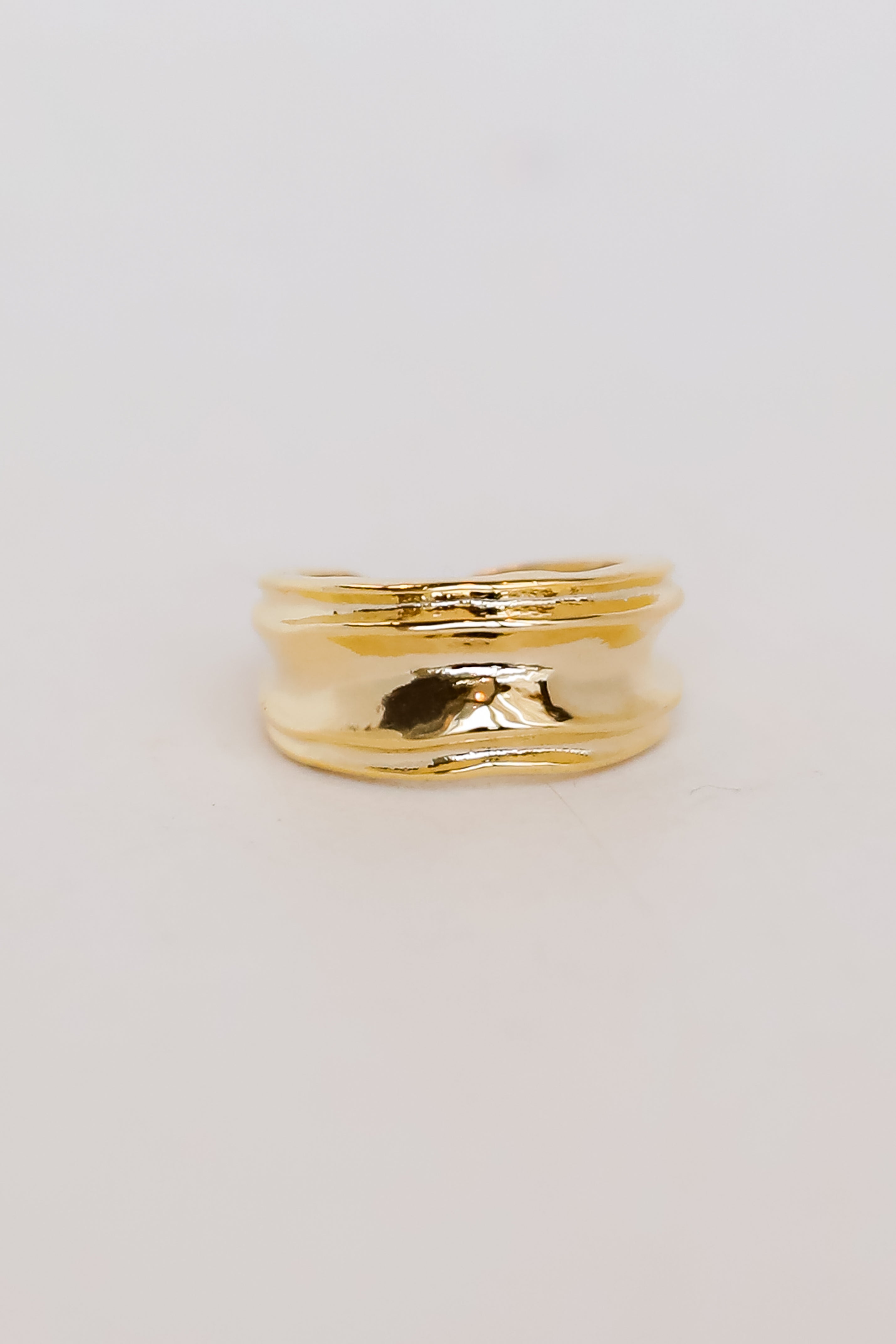 Esther Gold Hammered Ring