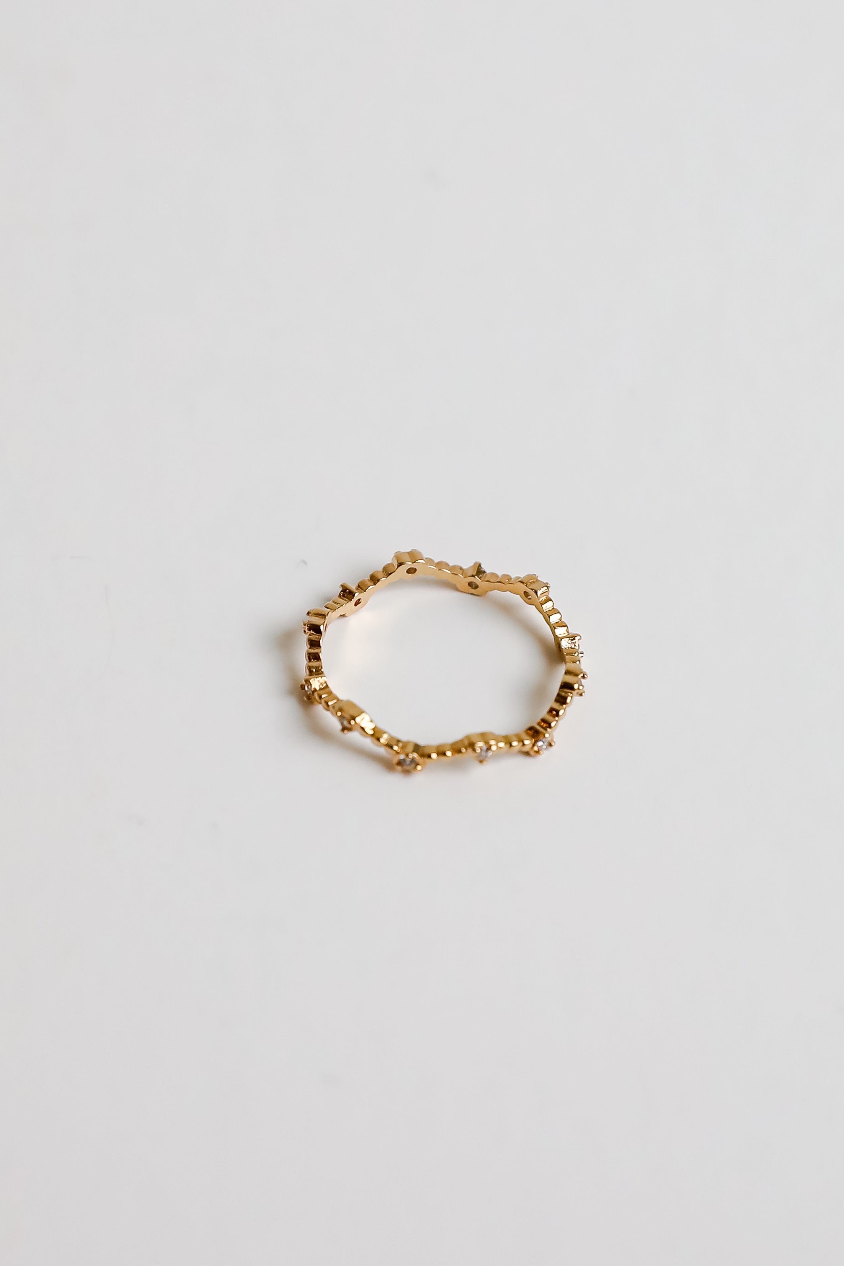 FINAL SALE - Everleigh Gold Rhinestone Heart Ring