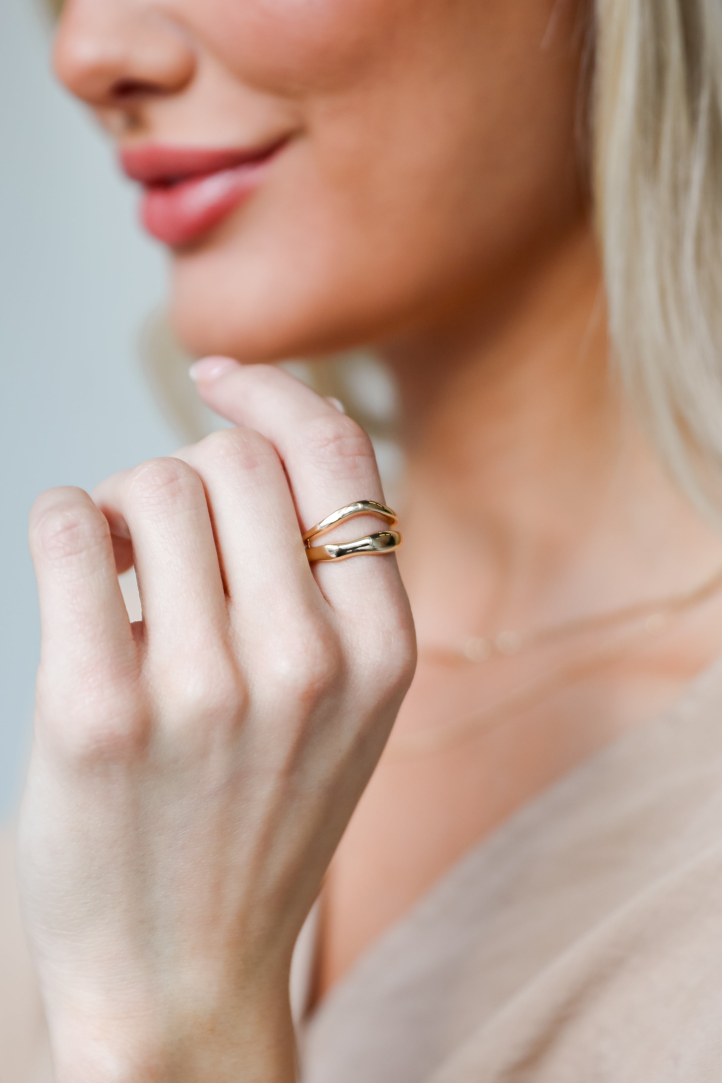 FINAL SALE - Hazel Gold Double Ring