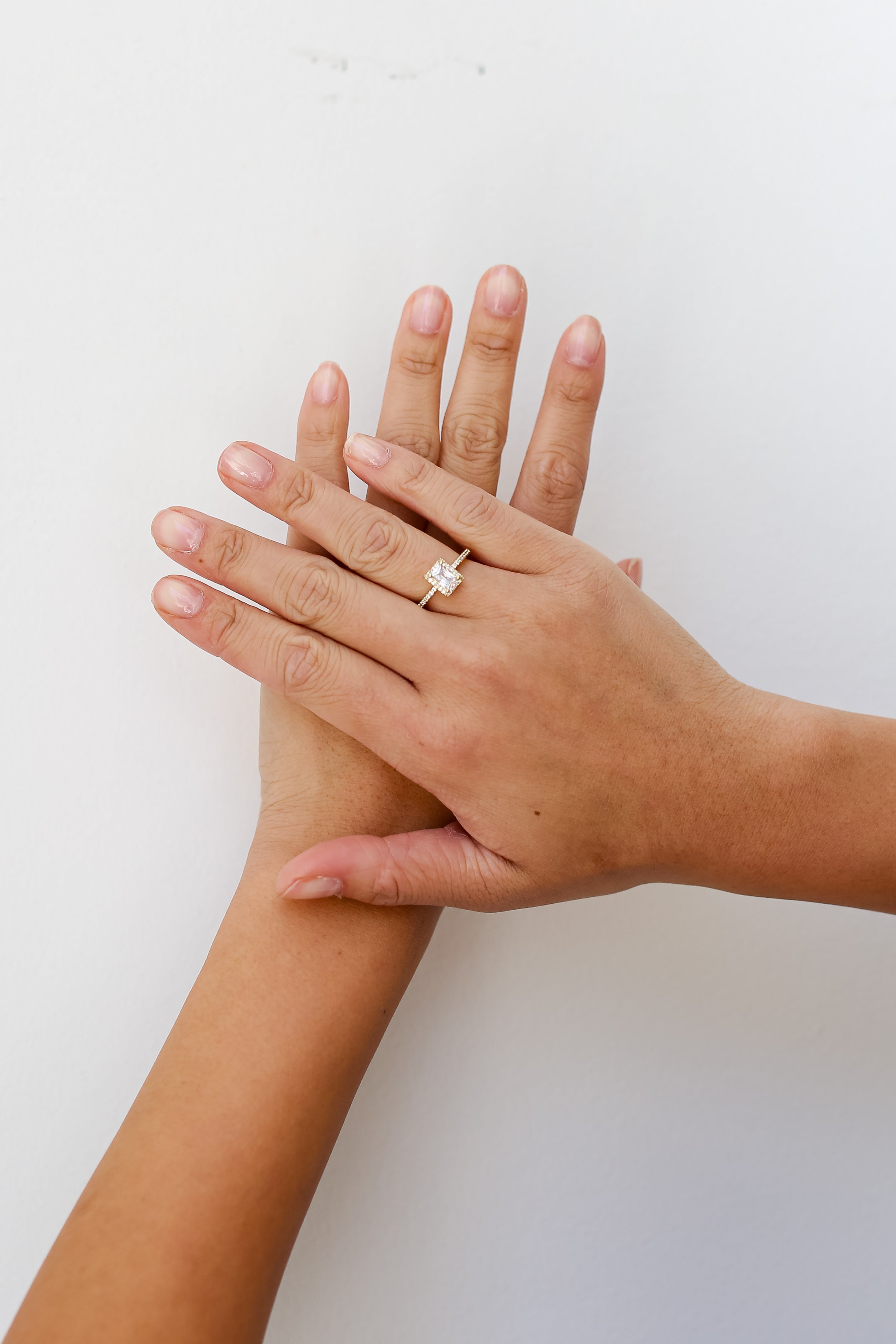 FINAL SALE - Riley Gold Rhinestone Ring