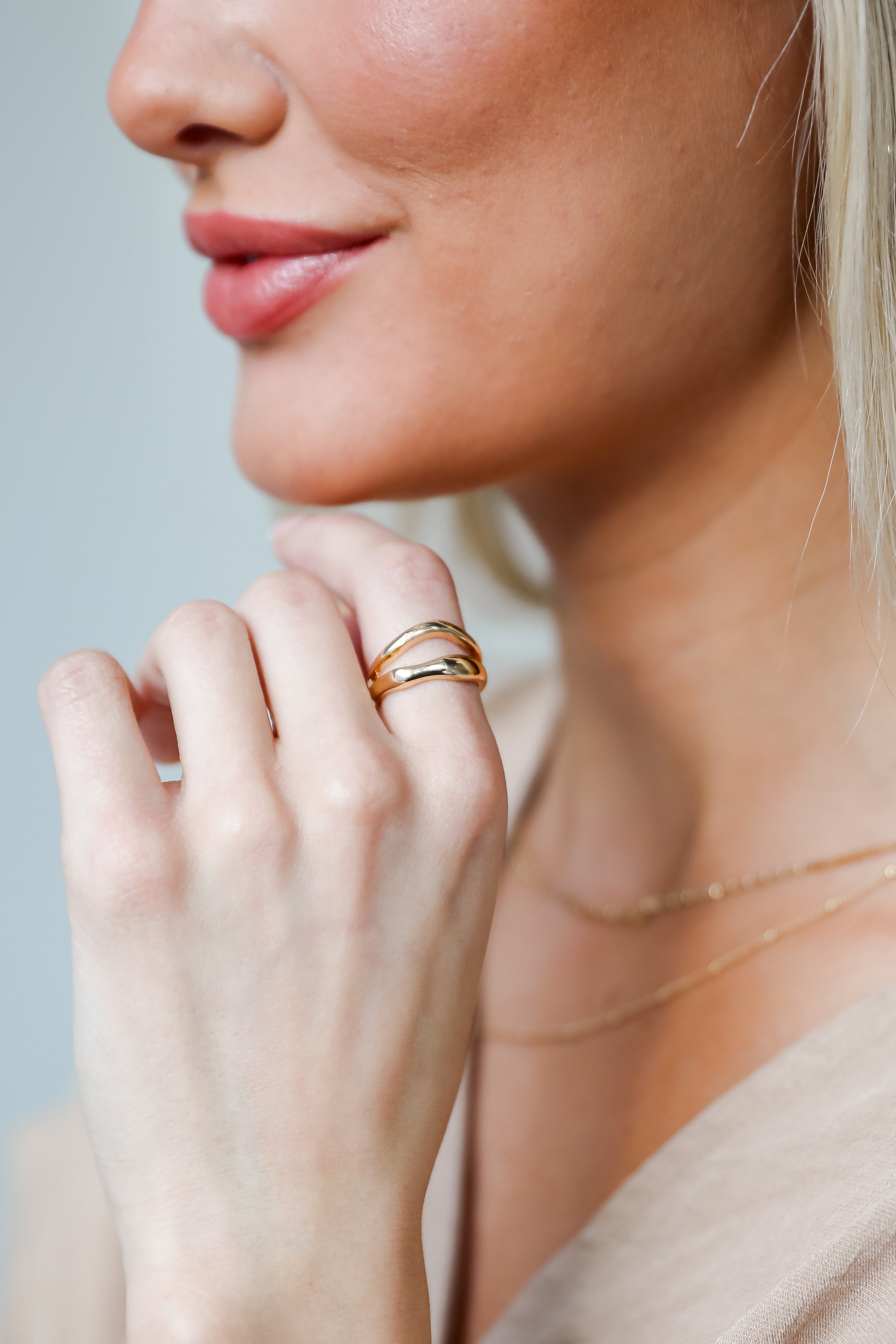 FINAL SALE - Hazel Gold Double Ring
