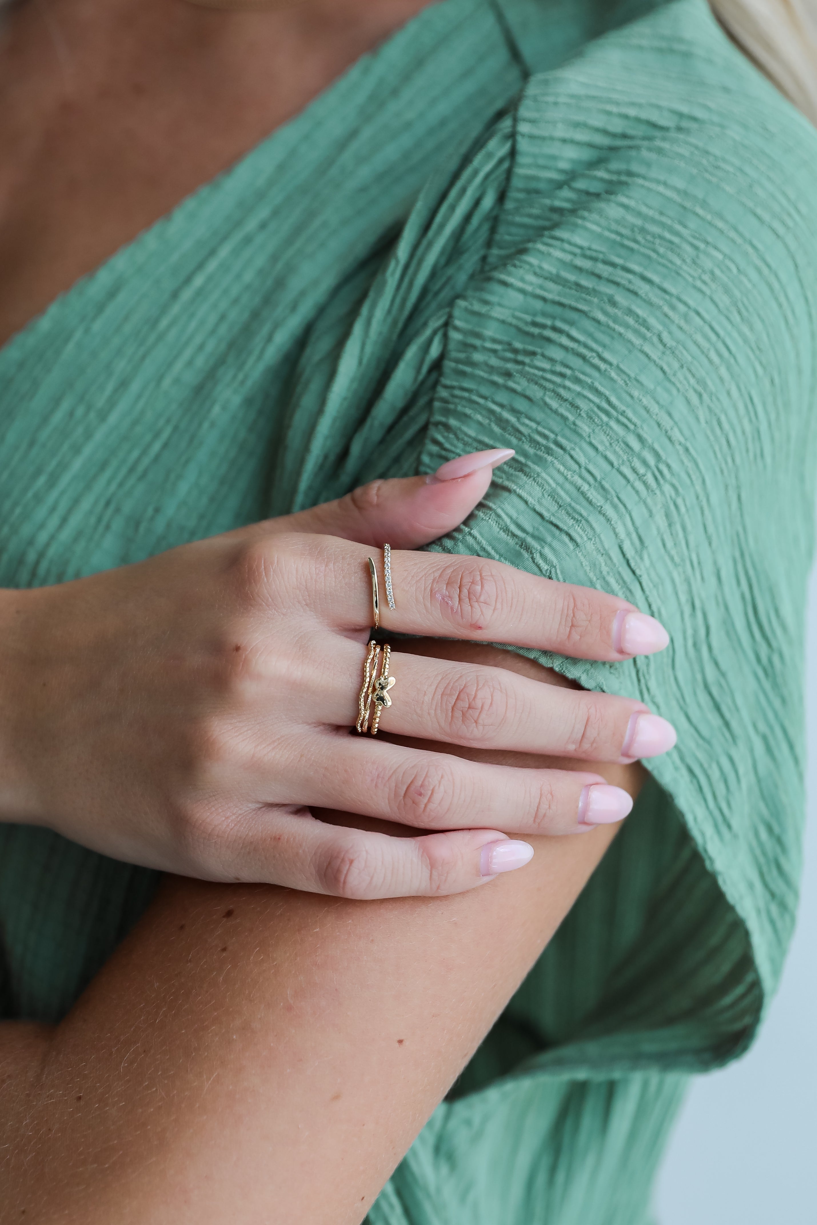 FINAL SALE - Elena Gold Ring Set