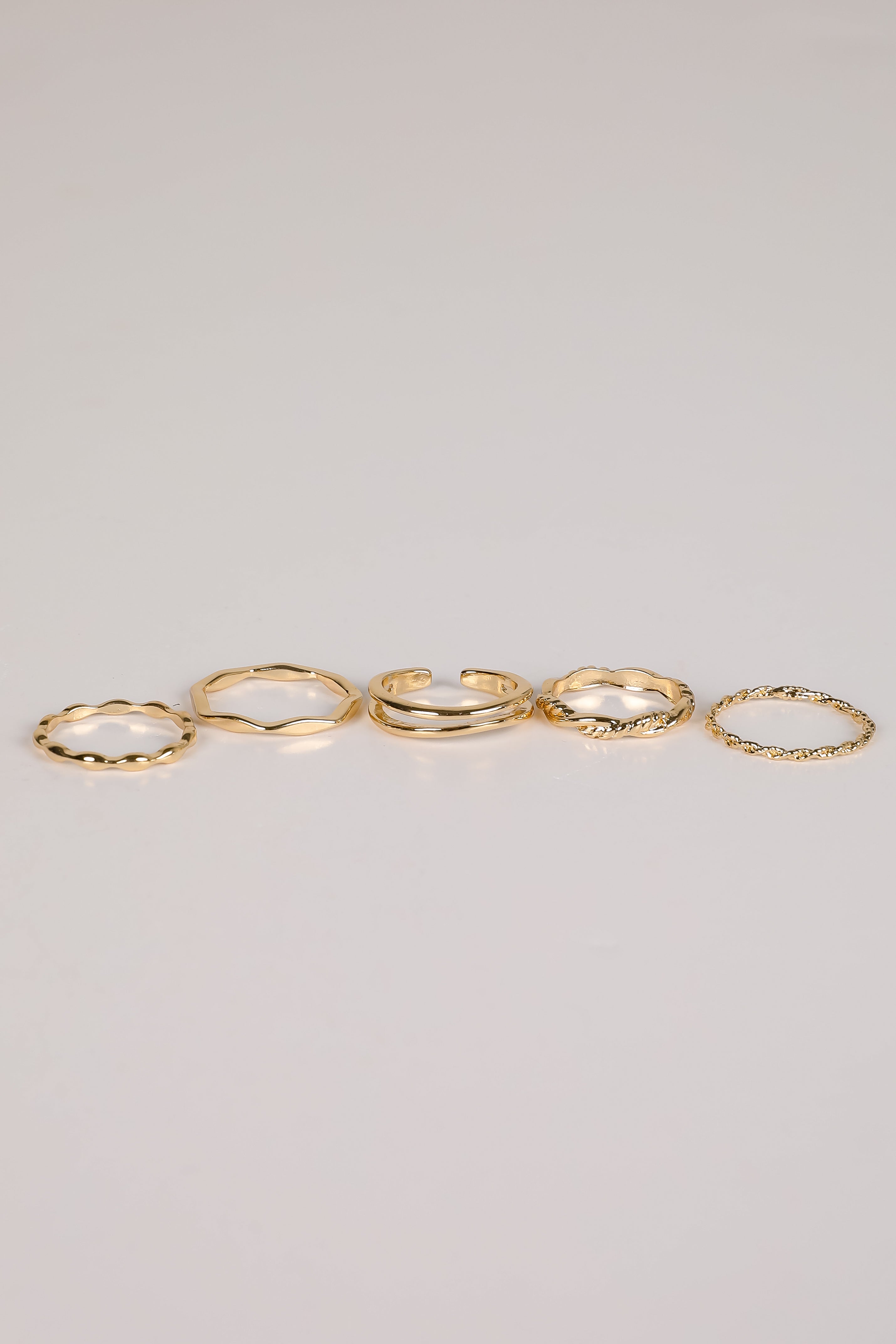Hanna Gold Ring Set