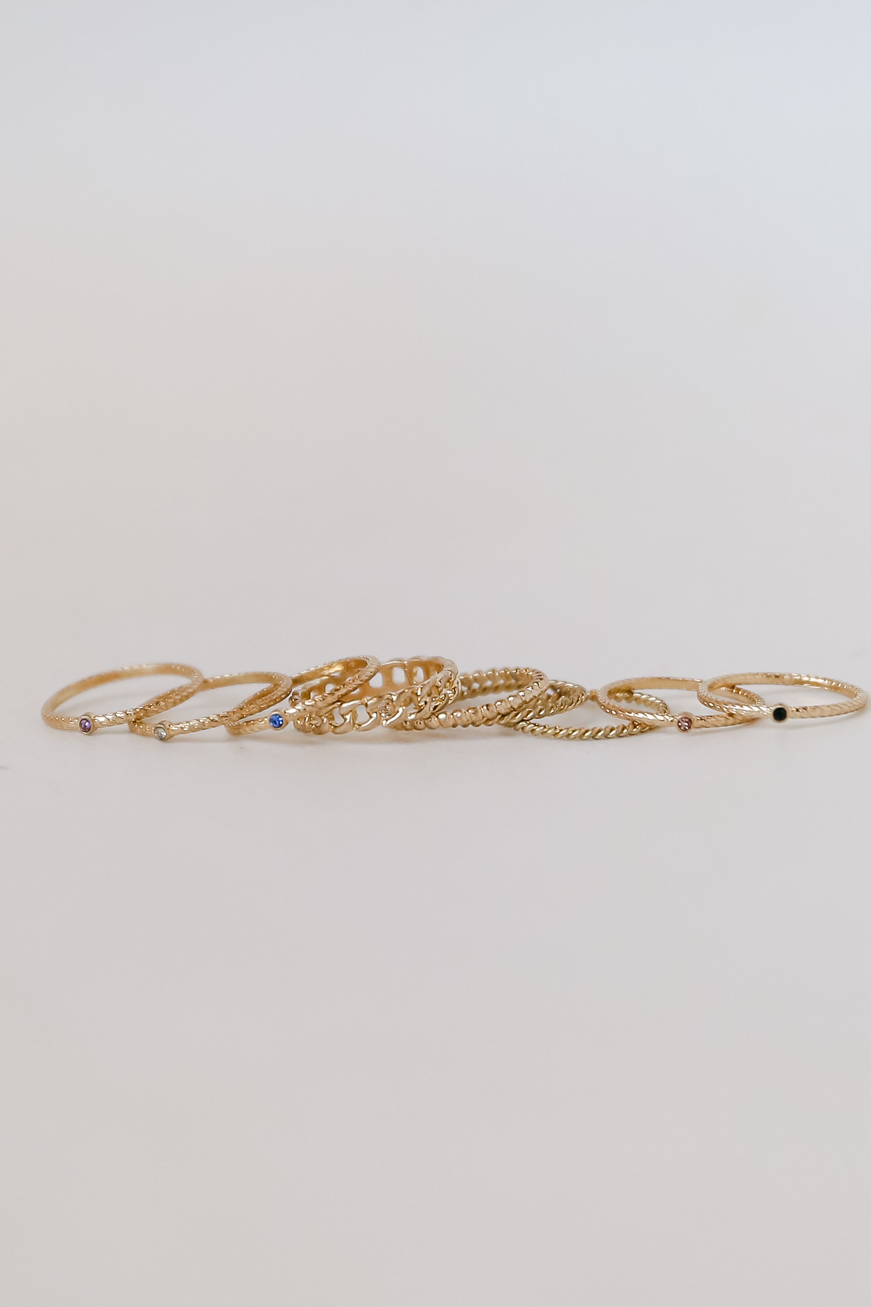 FINAL SALE - Melody Gold Ring Set