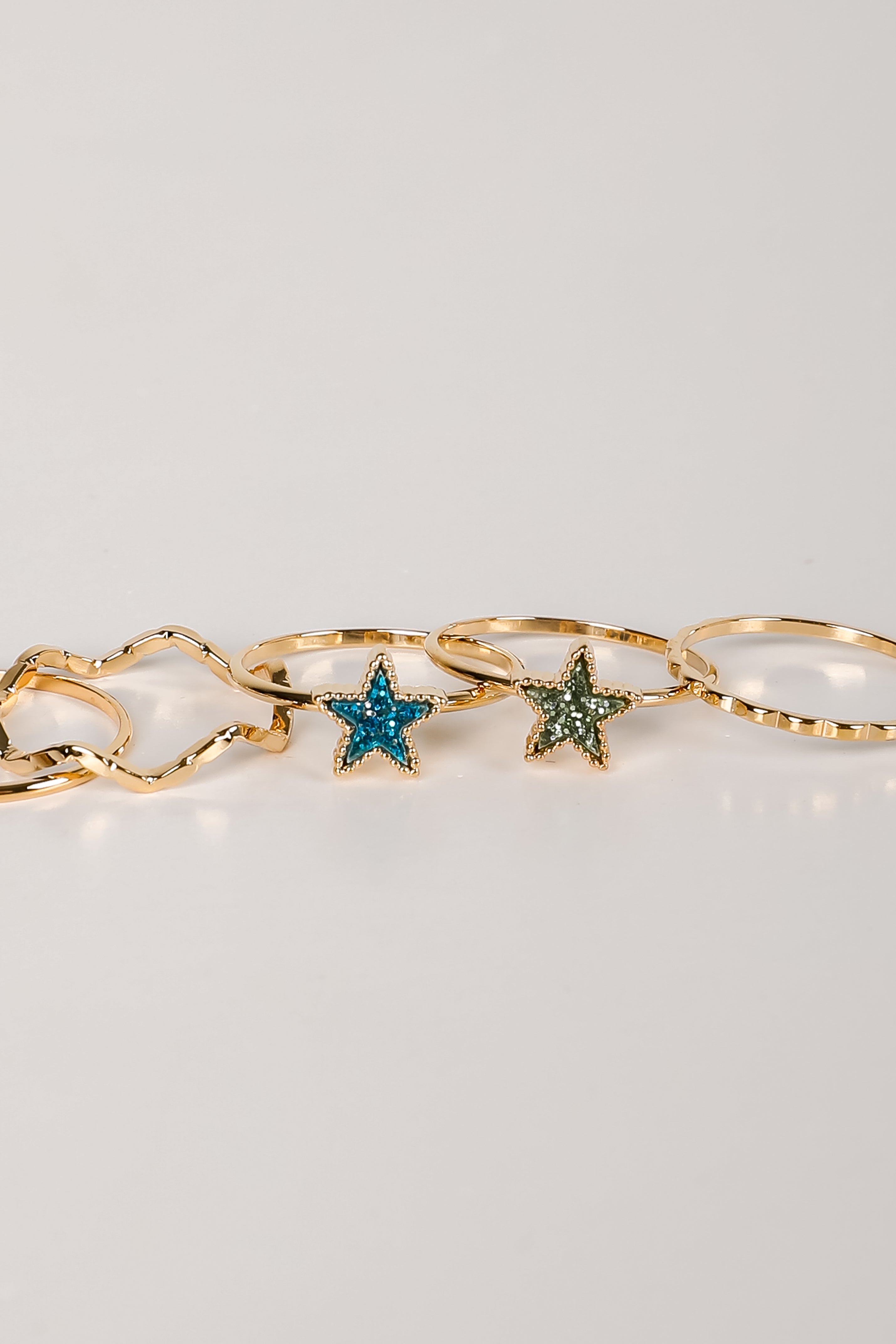 Erin Gold Star Ring Set