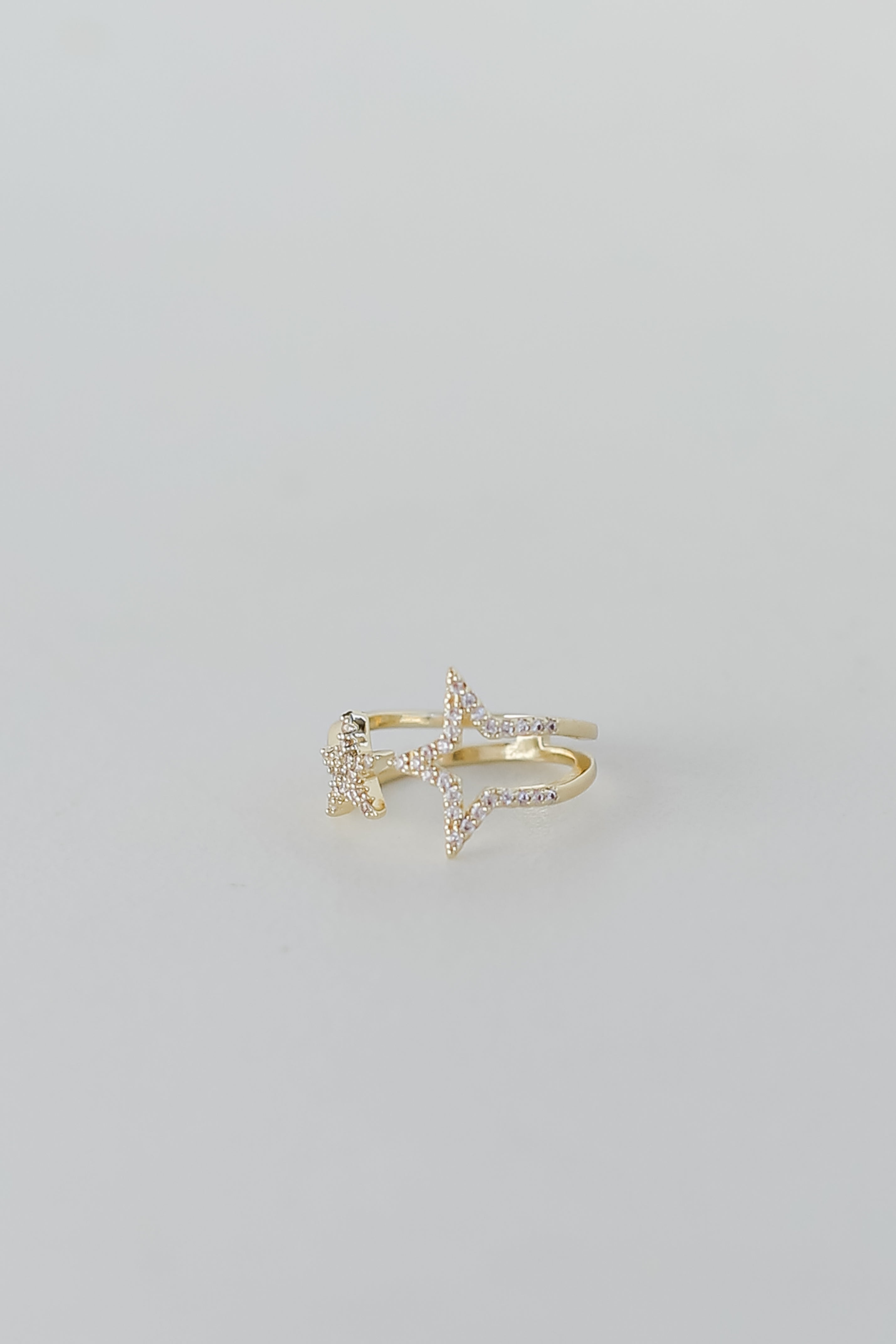 FINAL SALE - Diana Gold Rhinestone Star Ring