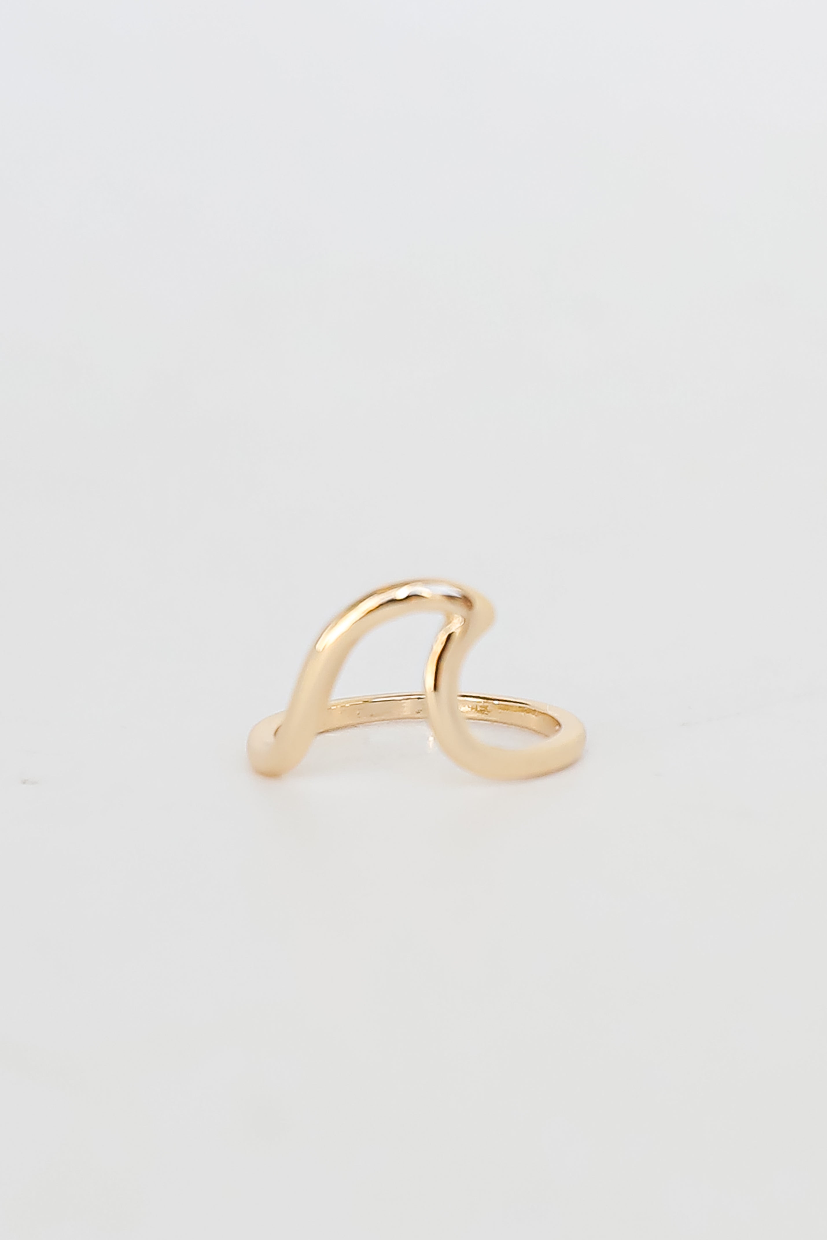 FINAL SALE - Tessa Gold Wave Ring