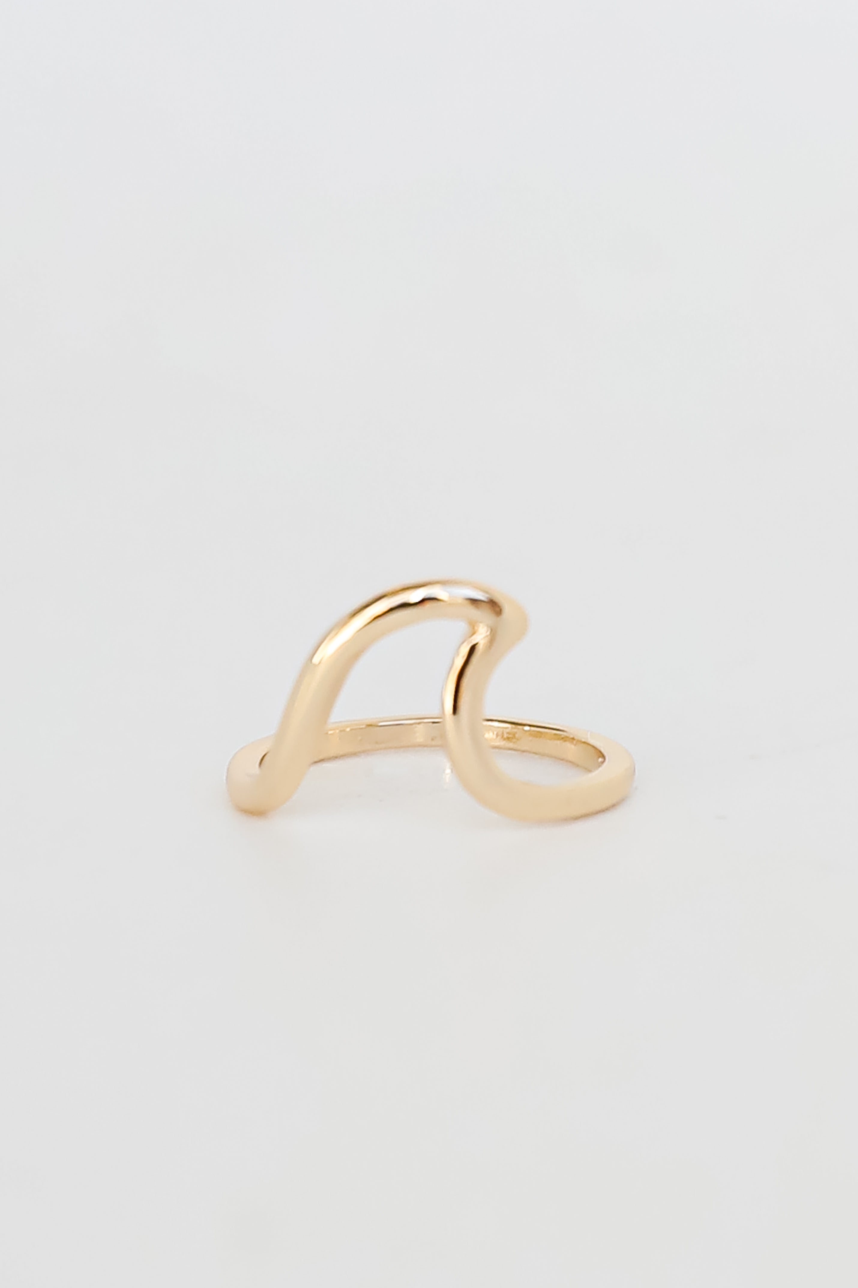 FINAL SALE - Tessa Gold Wave Ring