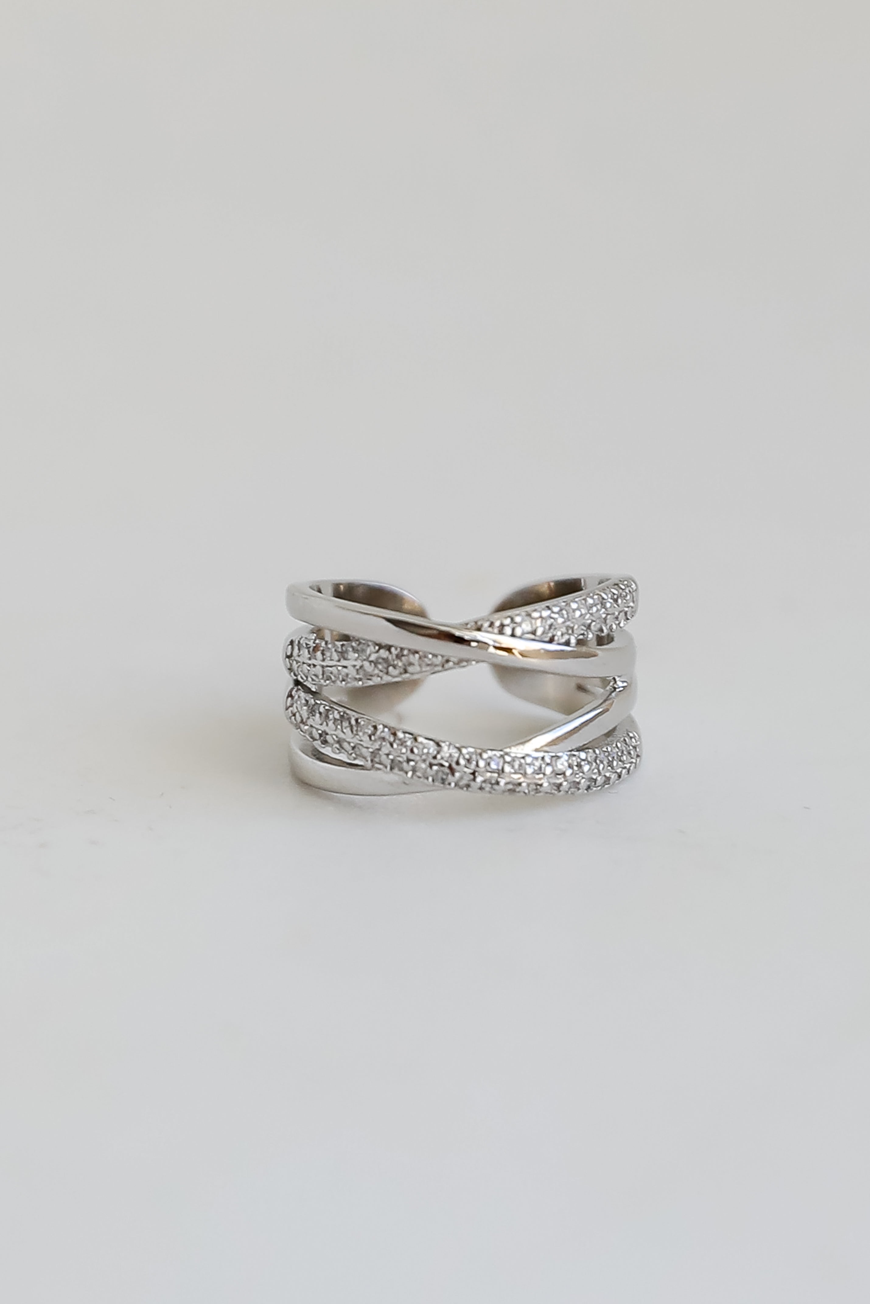 FINAL SALE - Gia Silver Rhinestone Ring