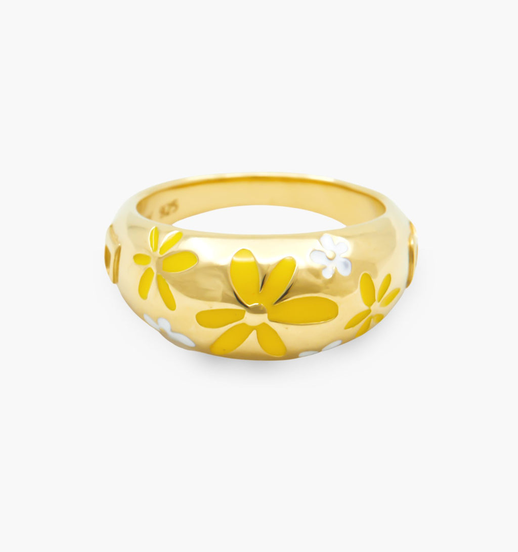 Flower Ring - Yellow