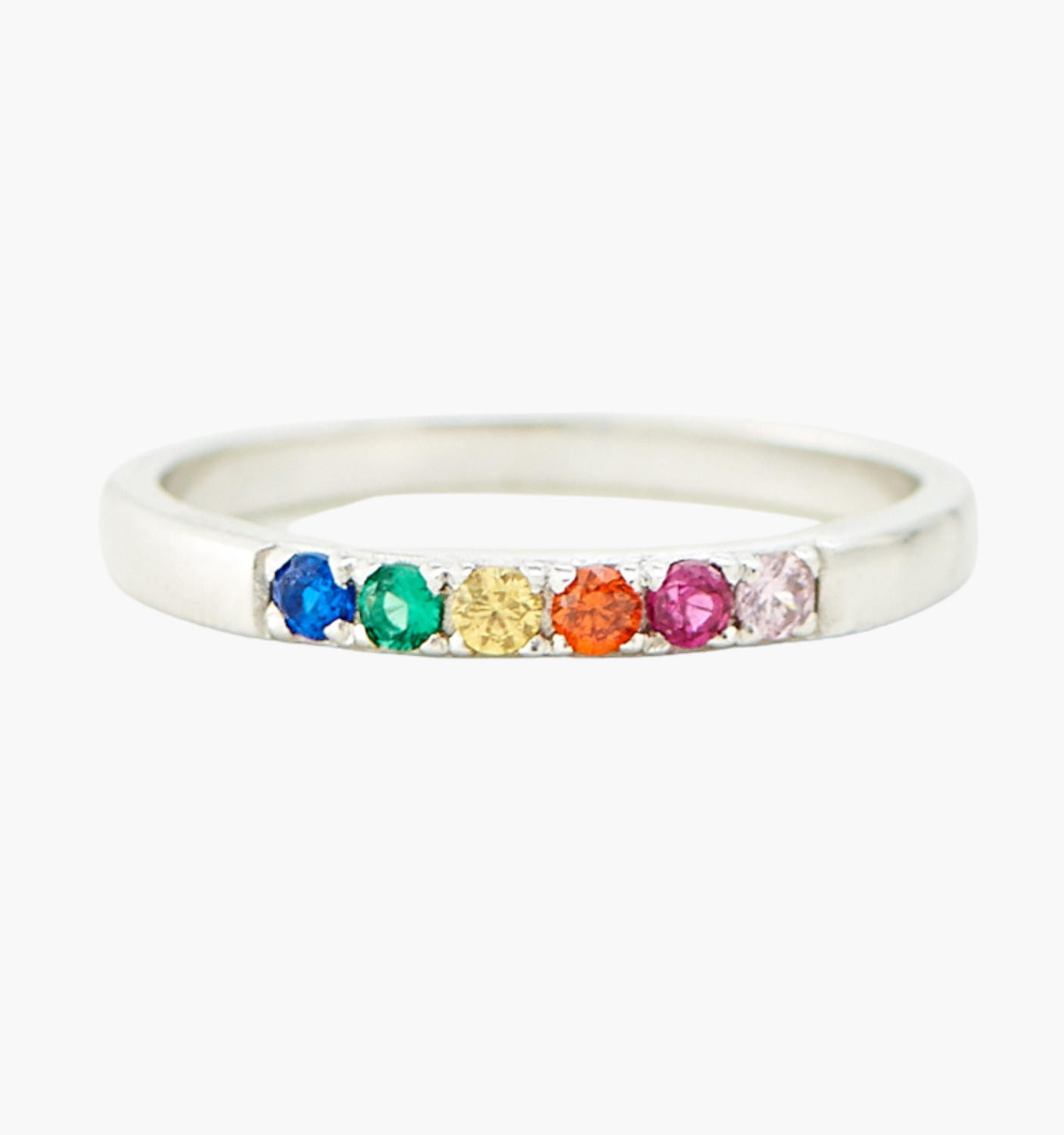 Mini Rainbow Band Ring