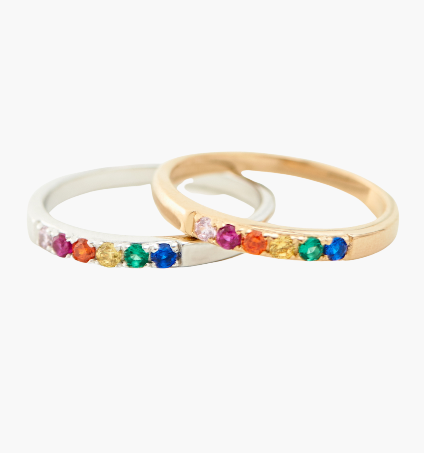 Mini Rainbow Band Ring