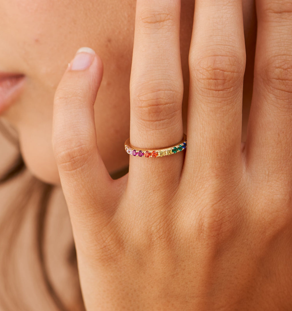 Rainbow Band Ring