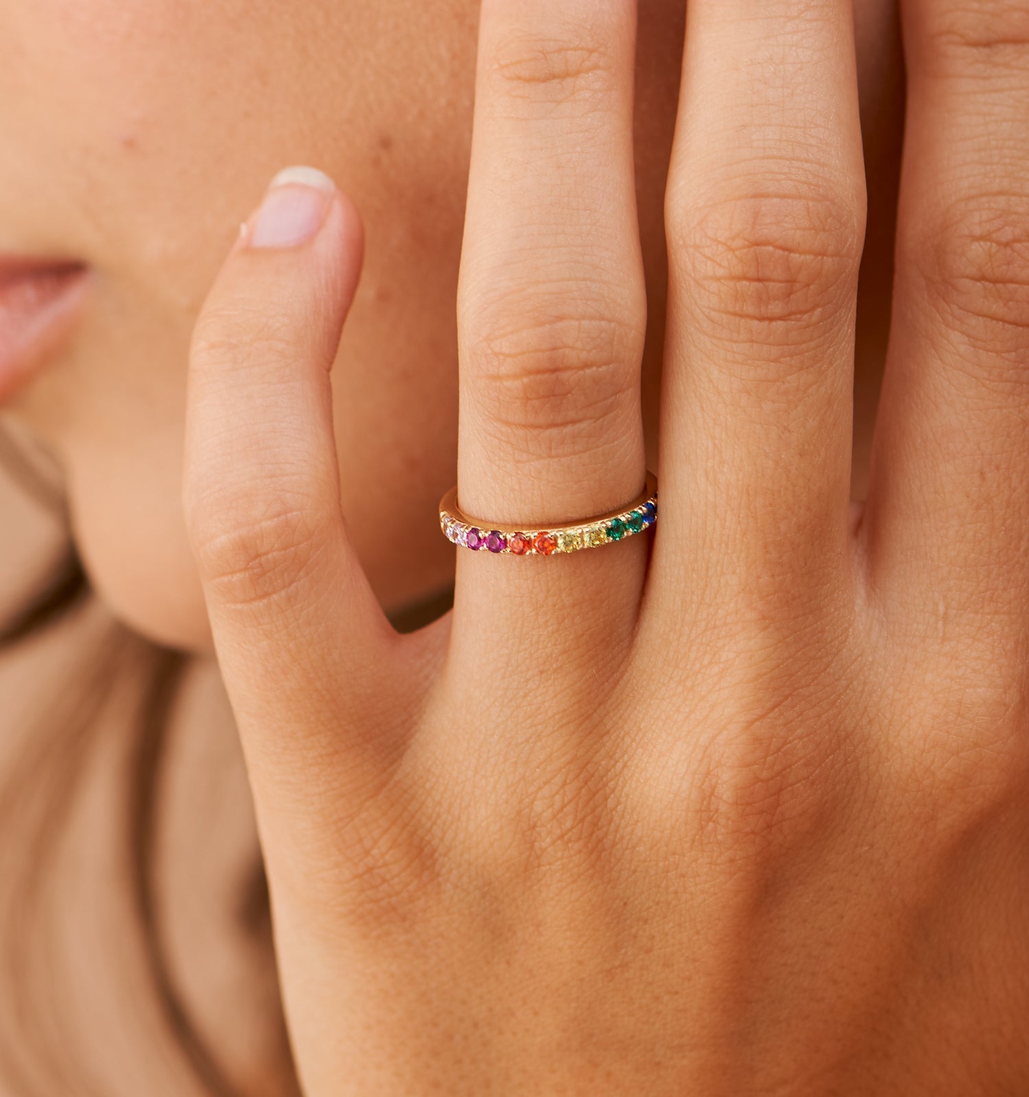 Rainbow Band Ring