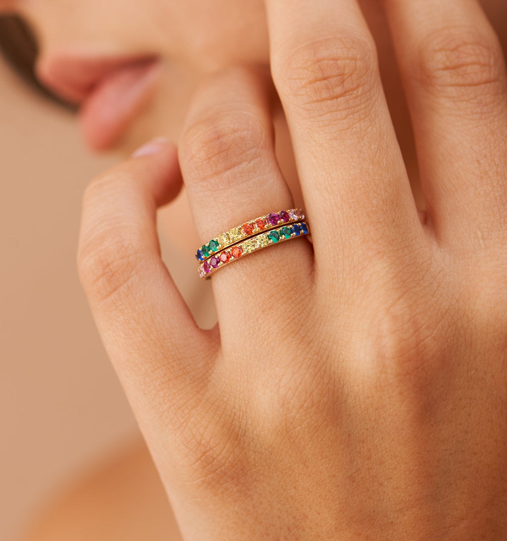 Rainbow Band Ring