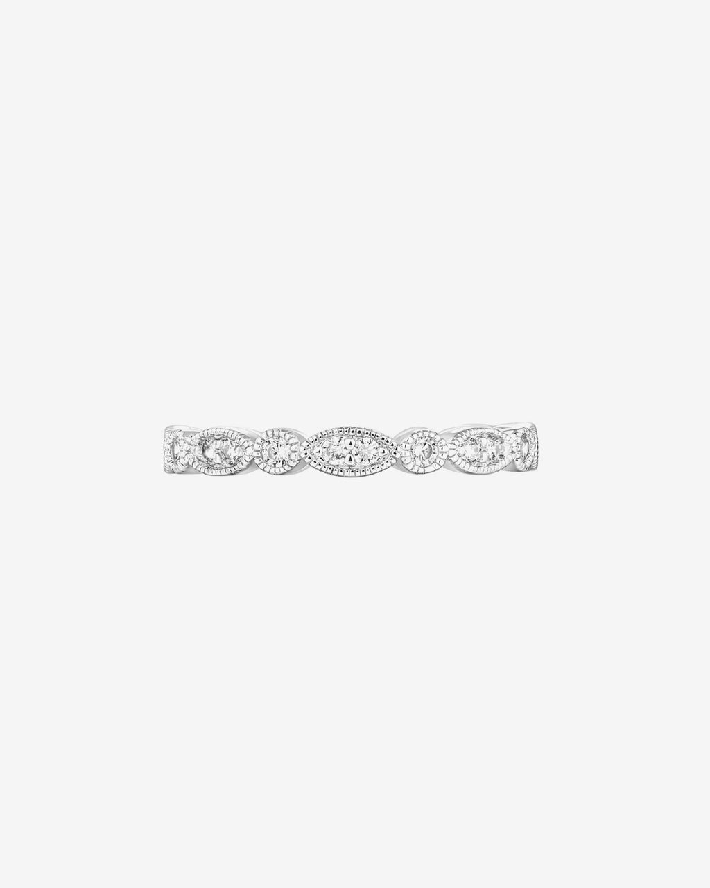 Round Milgrain Eternity Band