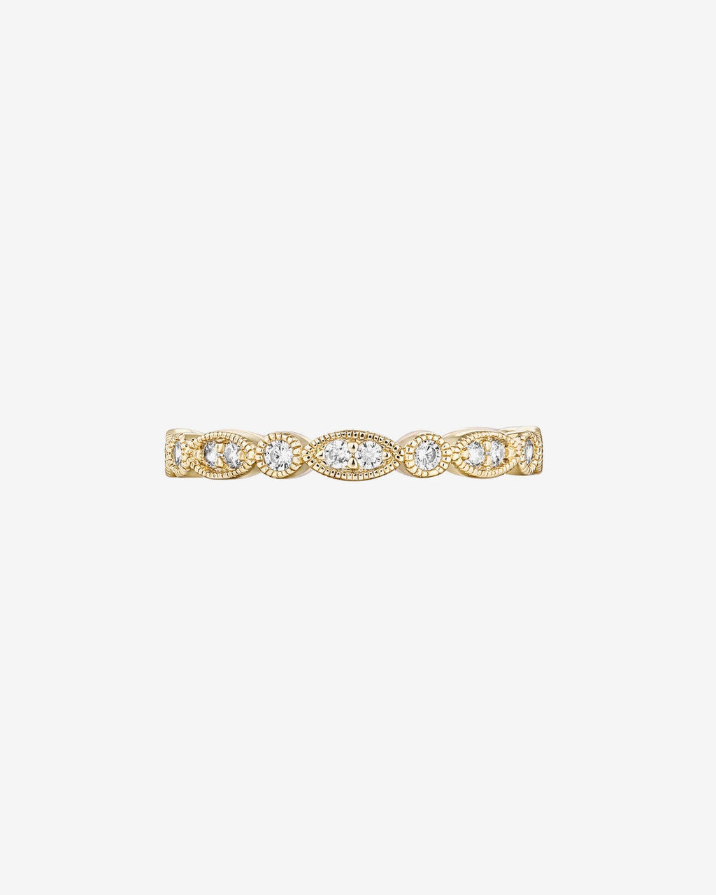 Round Milgrain Eternity Band
