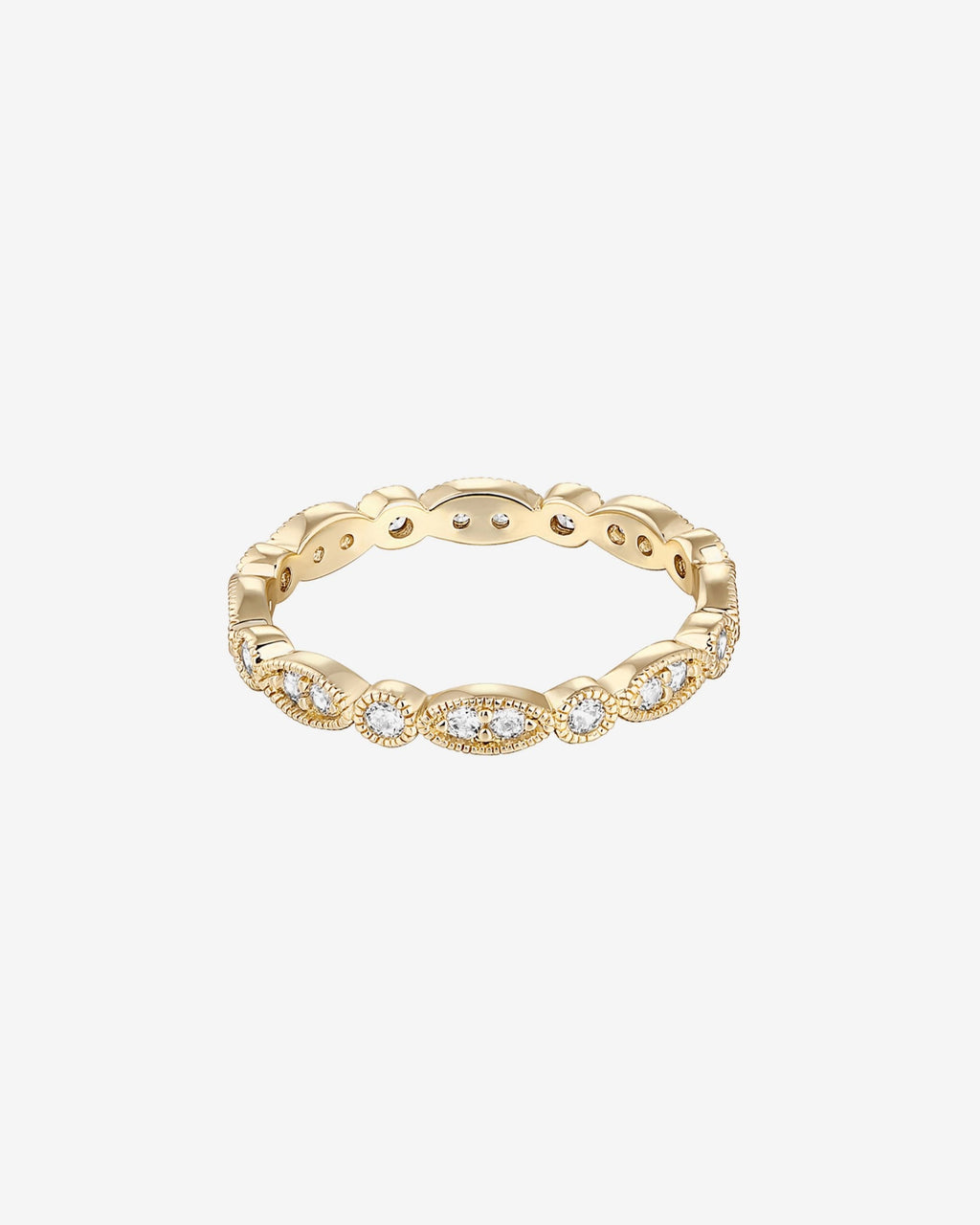 Round Milgrain Eternity Band