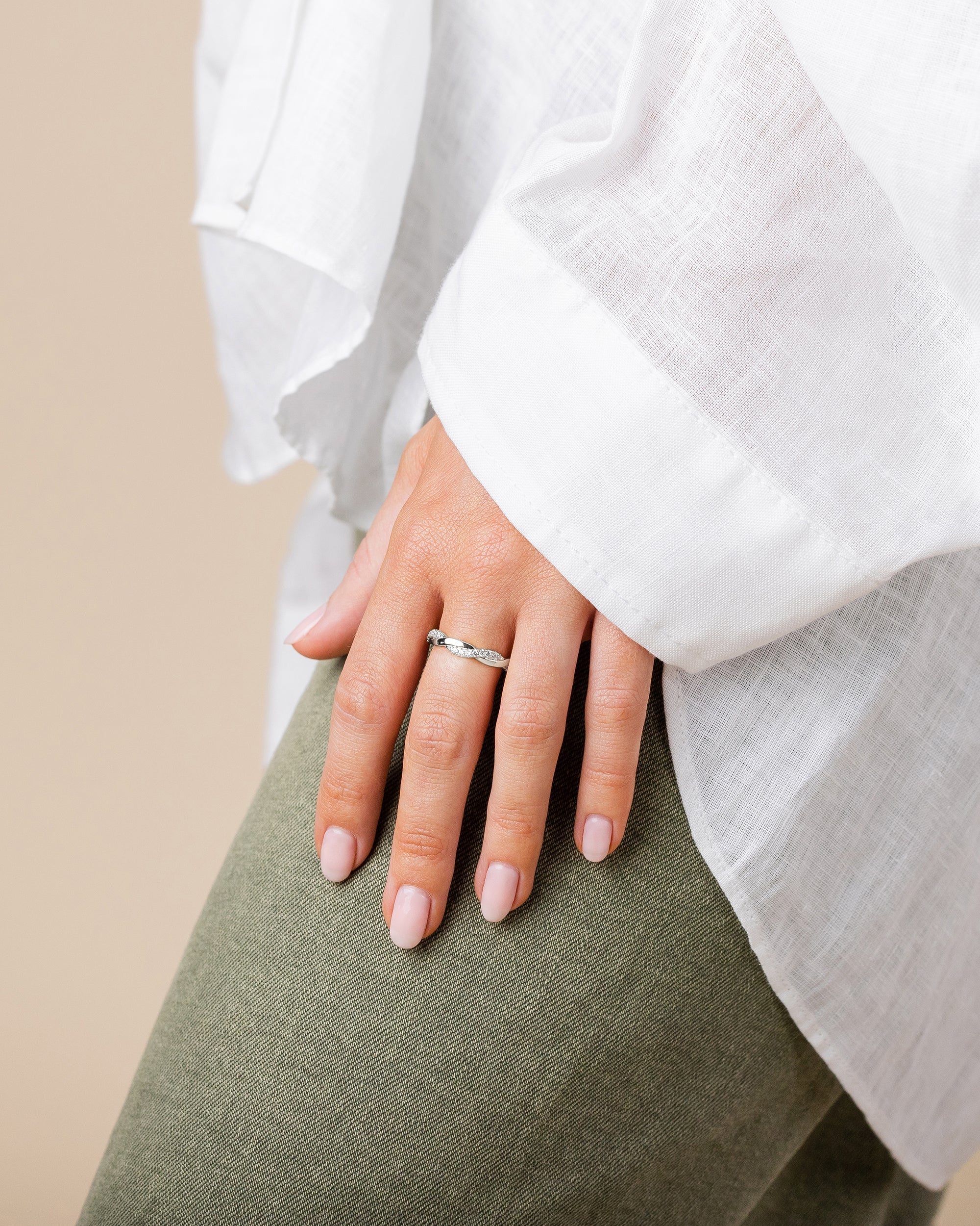Vermeil Braided Eternity Band