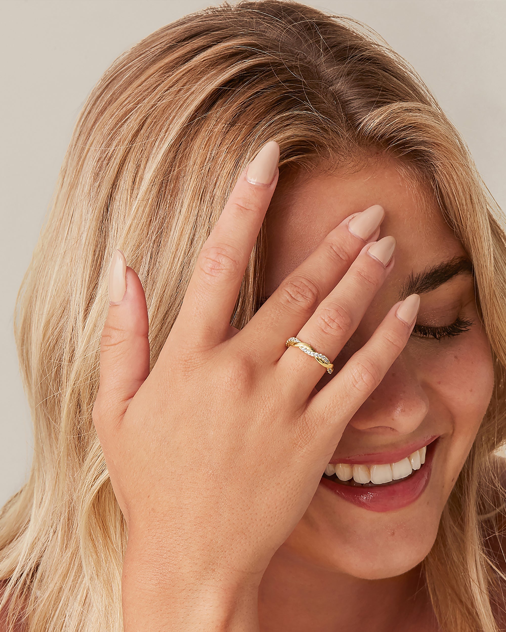 Vermeil Braided Eternity Band