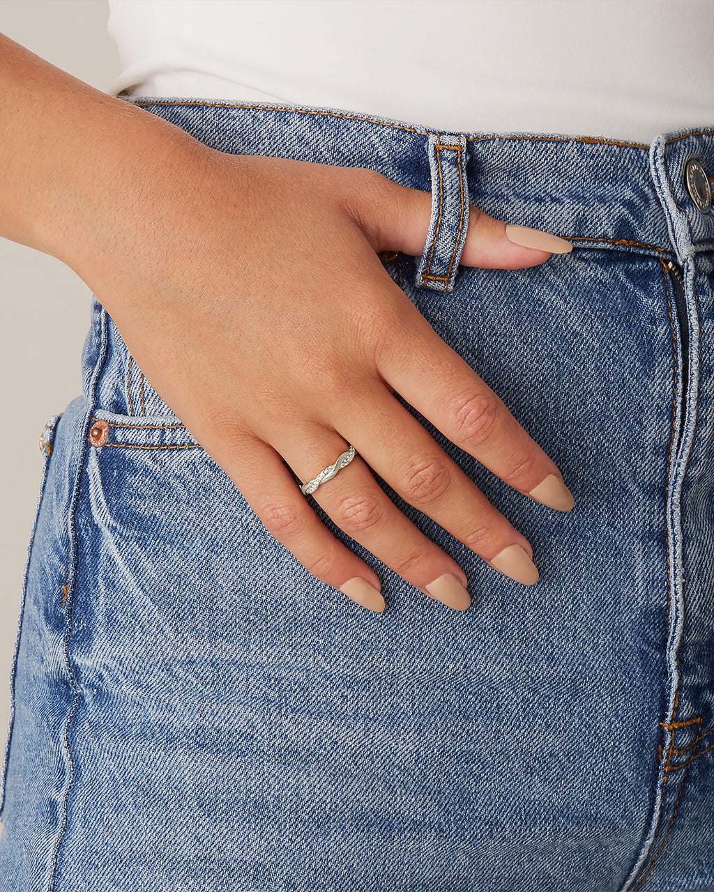 Vermeil Braided Eternity Band