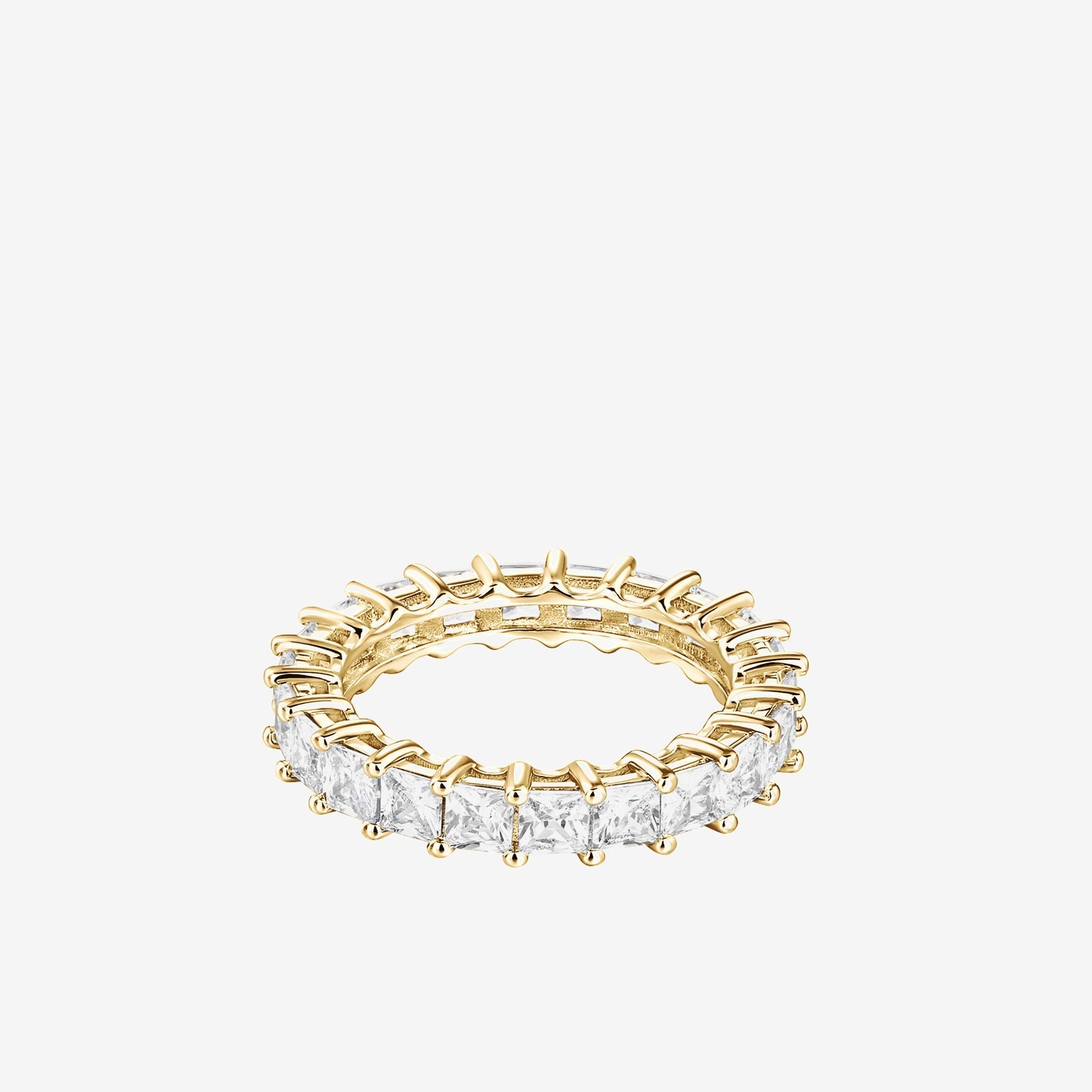 Princess Cut Eternity Band
