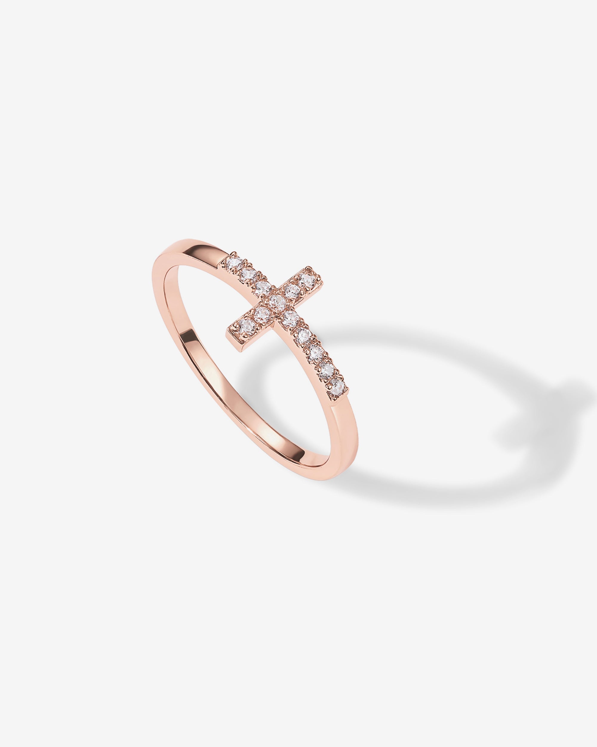 Cross Ring Cubic Zirconia