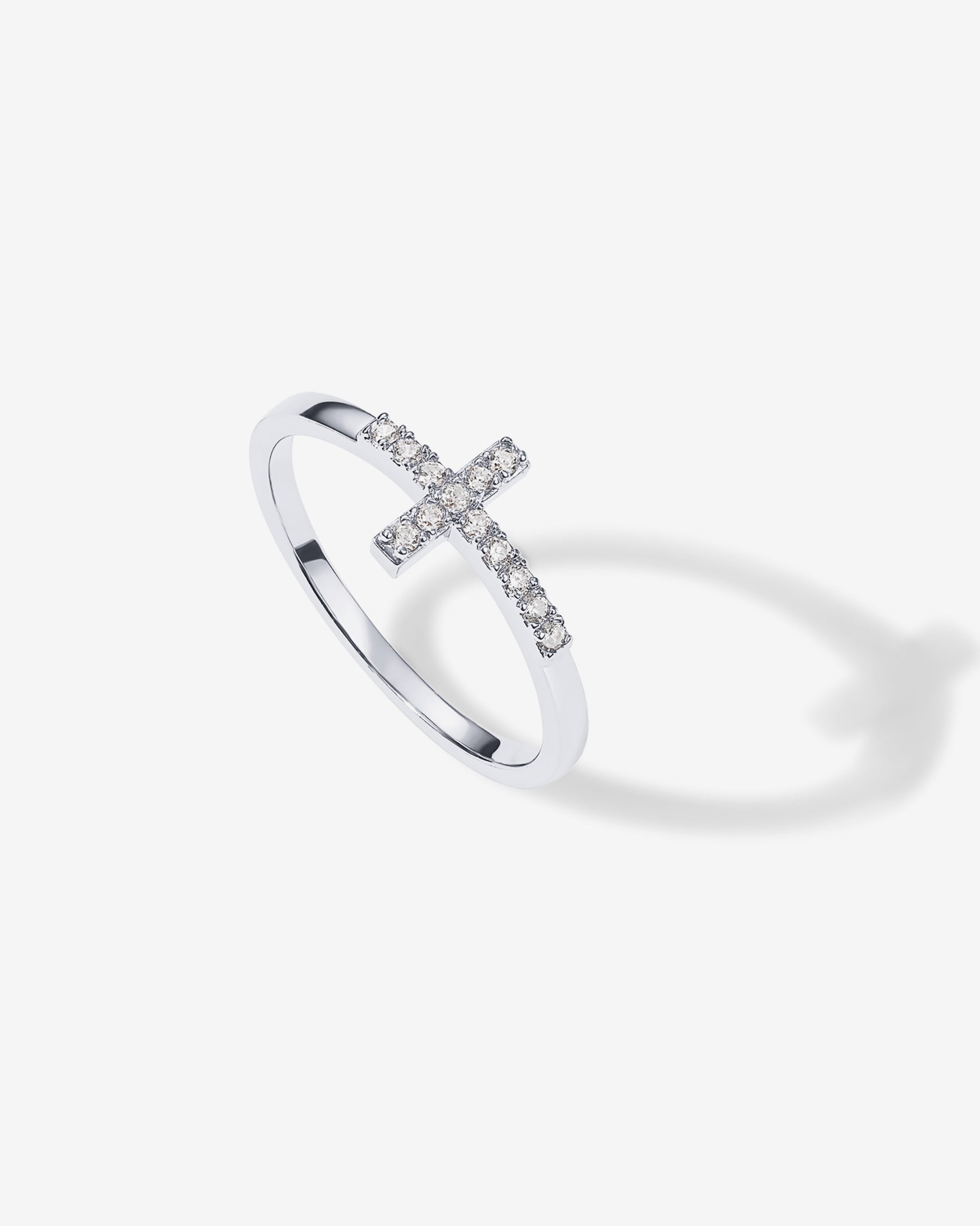 Cross Ring Cubic Zirconia