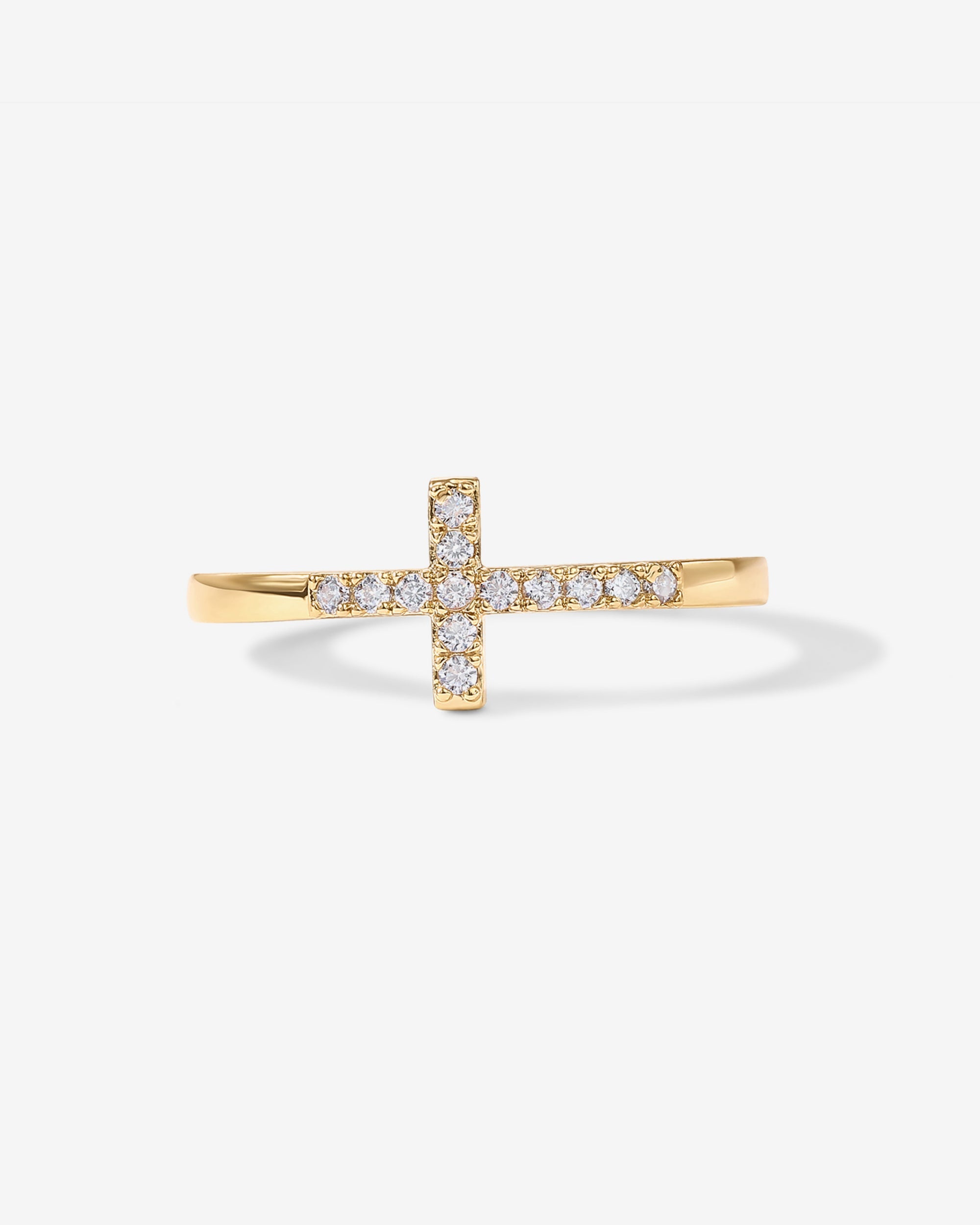 Cross Ring Cubic Zirconia