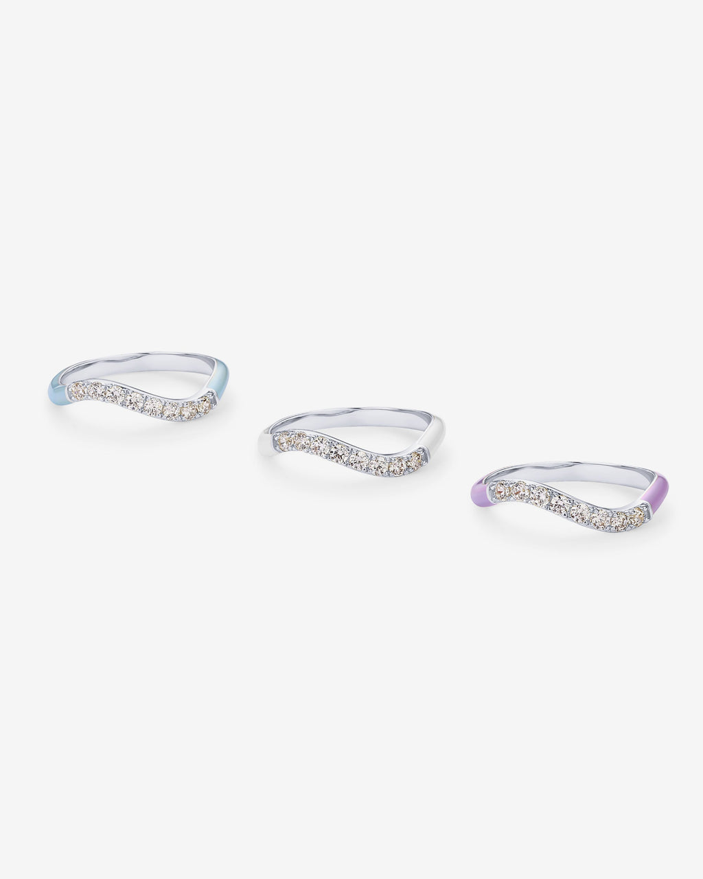 Azul Wavy Enamel Ring