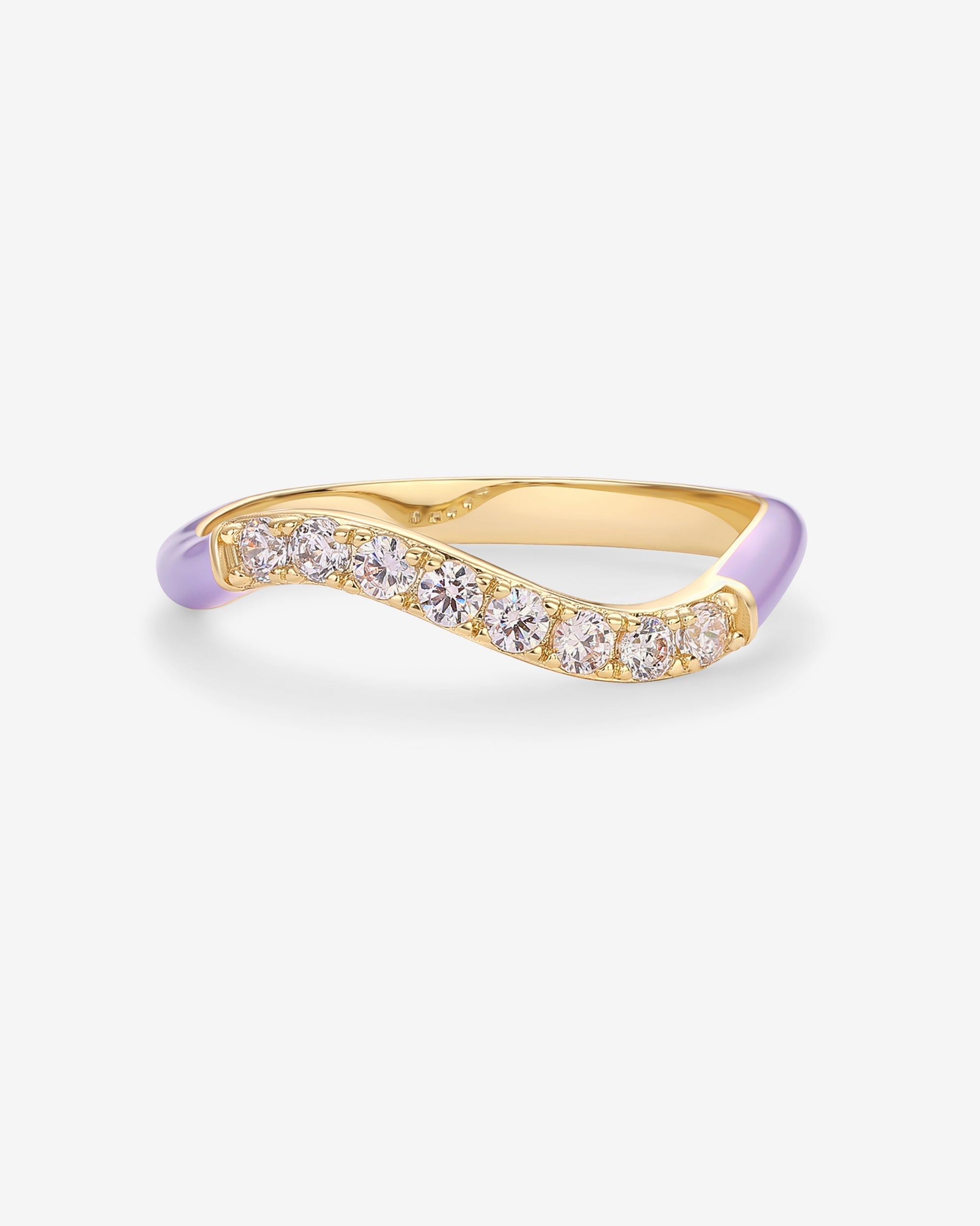Azul Wavy Enamel Ring