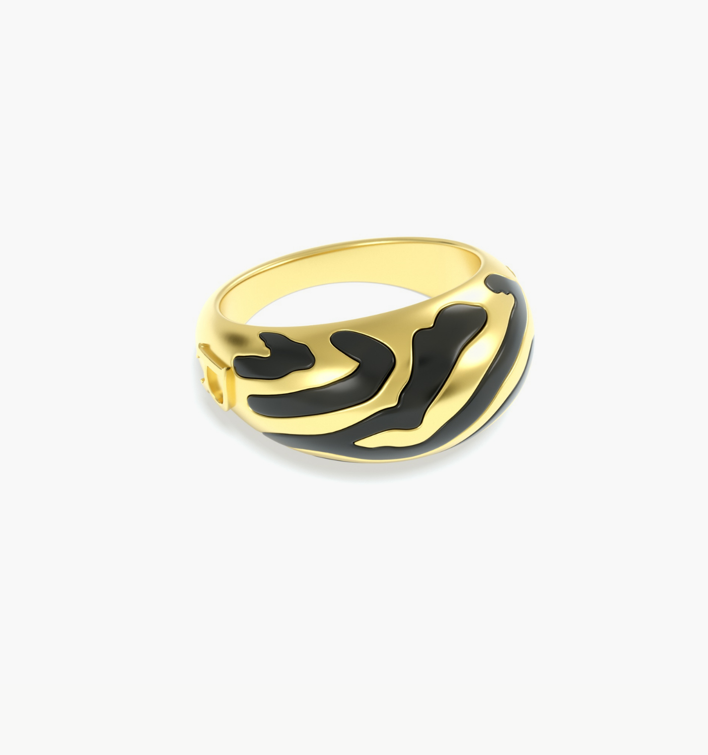 Savannah Dome Ring In Black