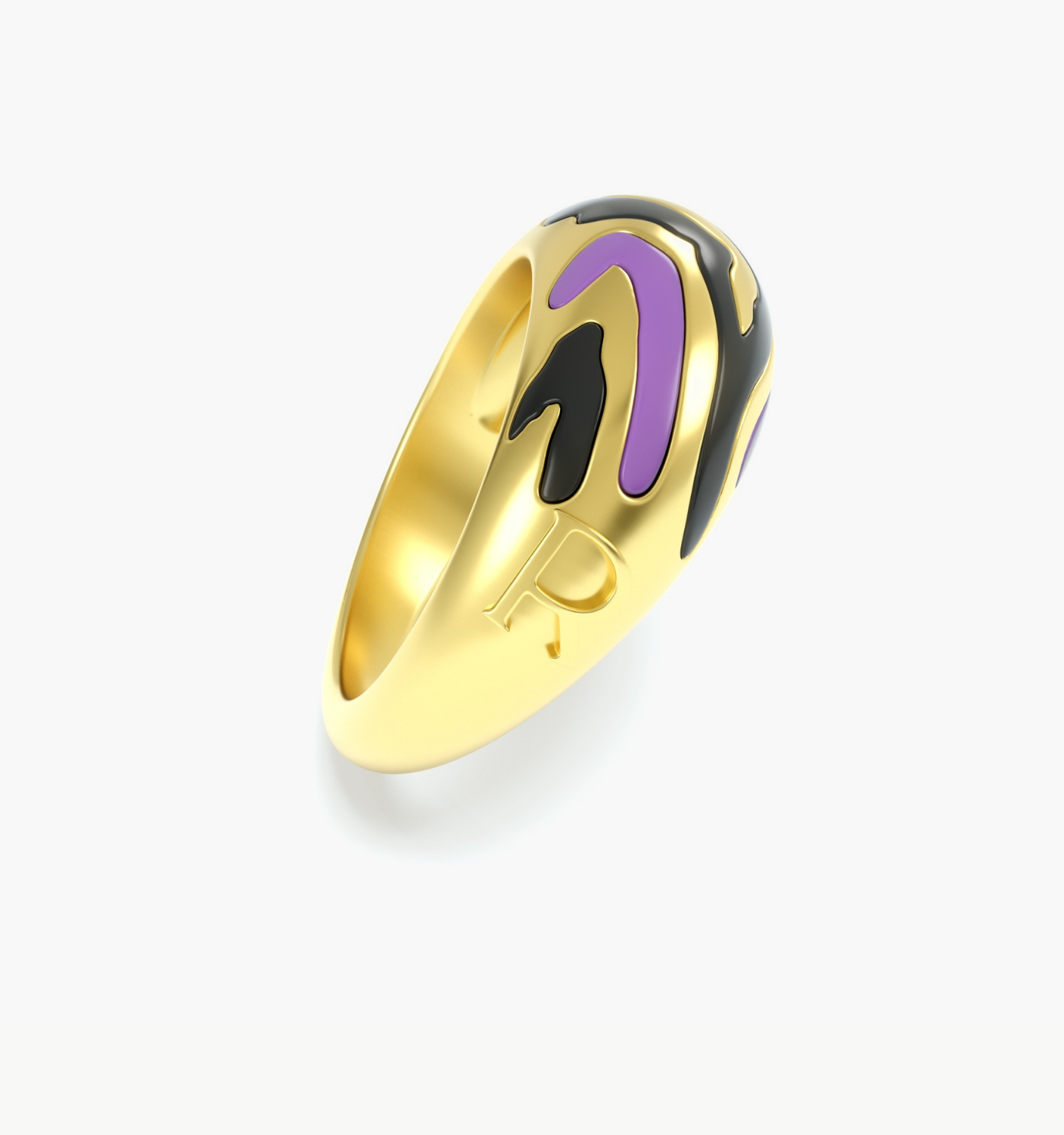 Savannah Dome Ring In Purple