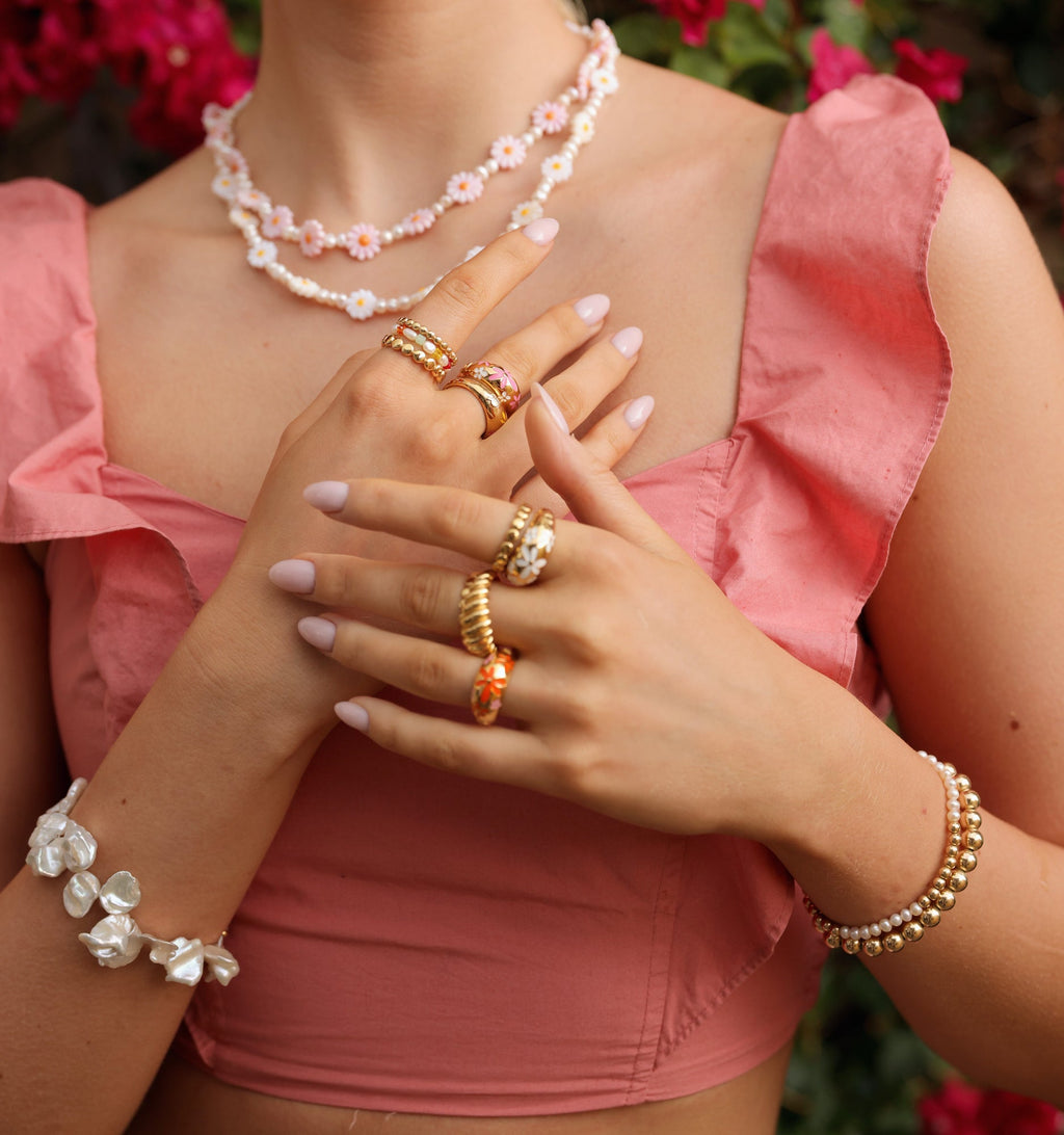 Beaded Stacking Ring