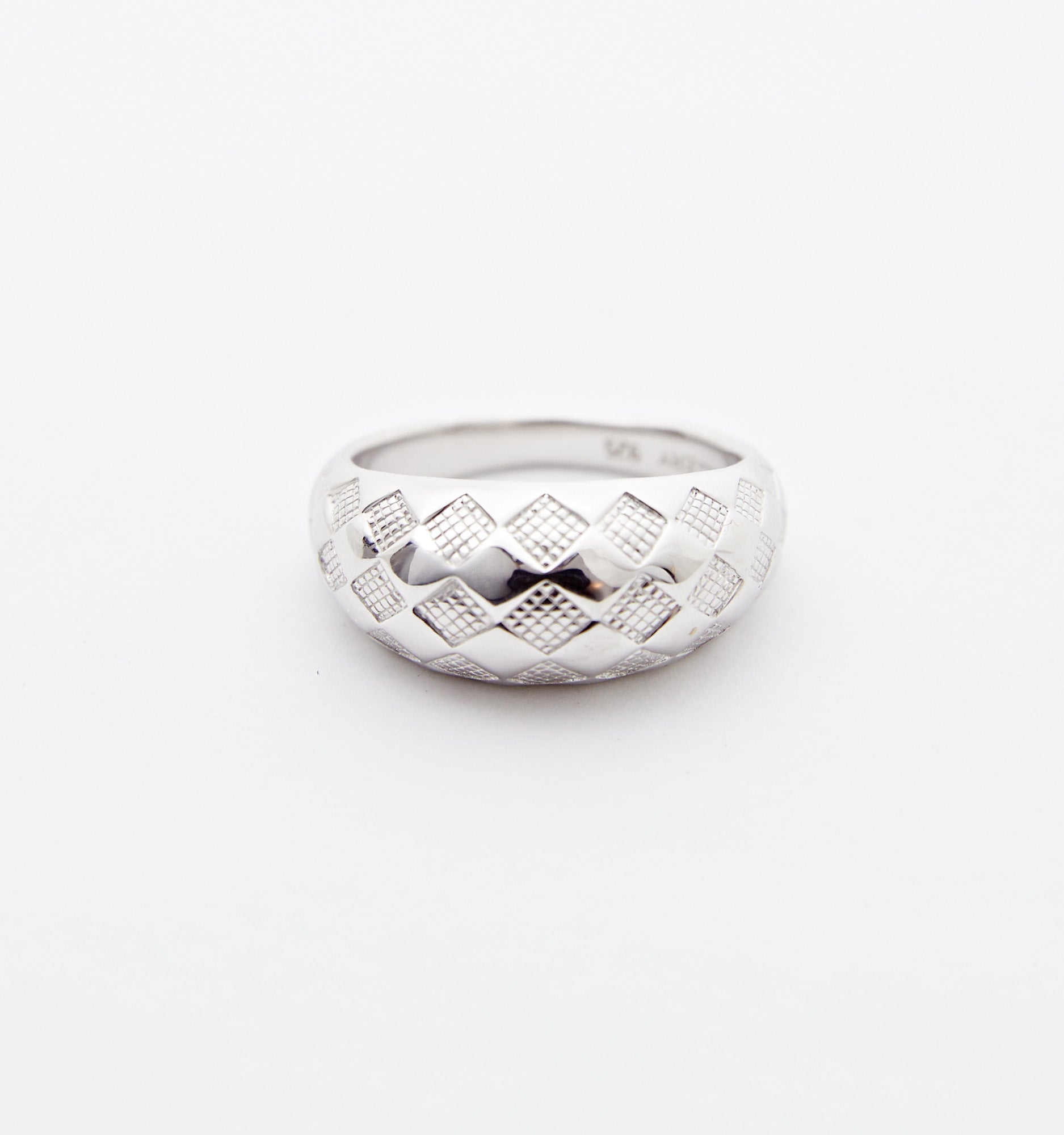 Checker Dome Ring