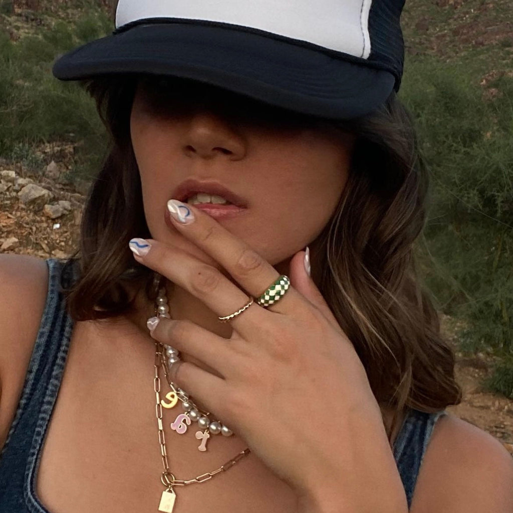 Checker Dome Ring