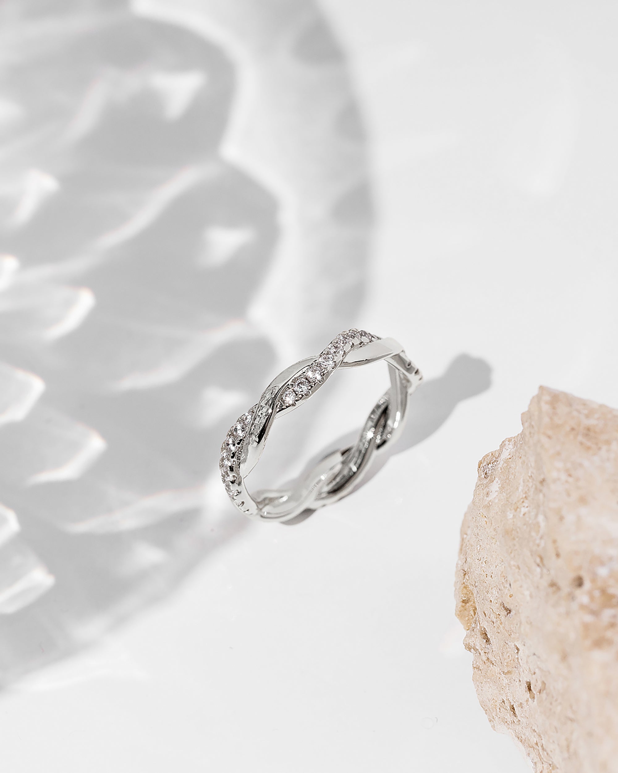 Vermeil Braided Eternity Band