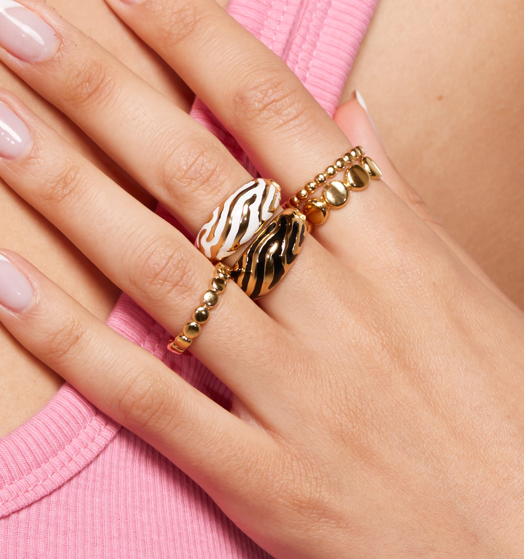 Savannah Dome Rings - Set of 2