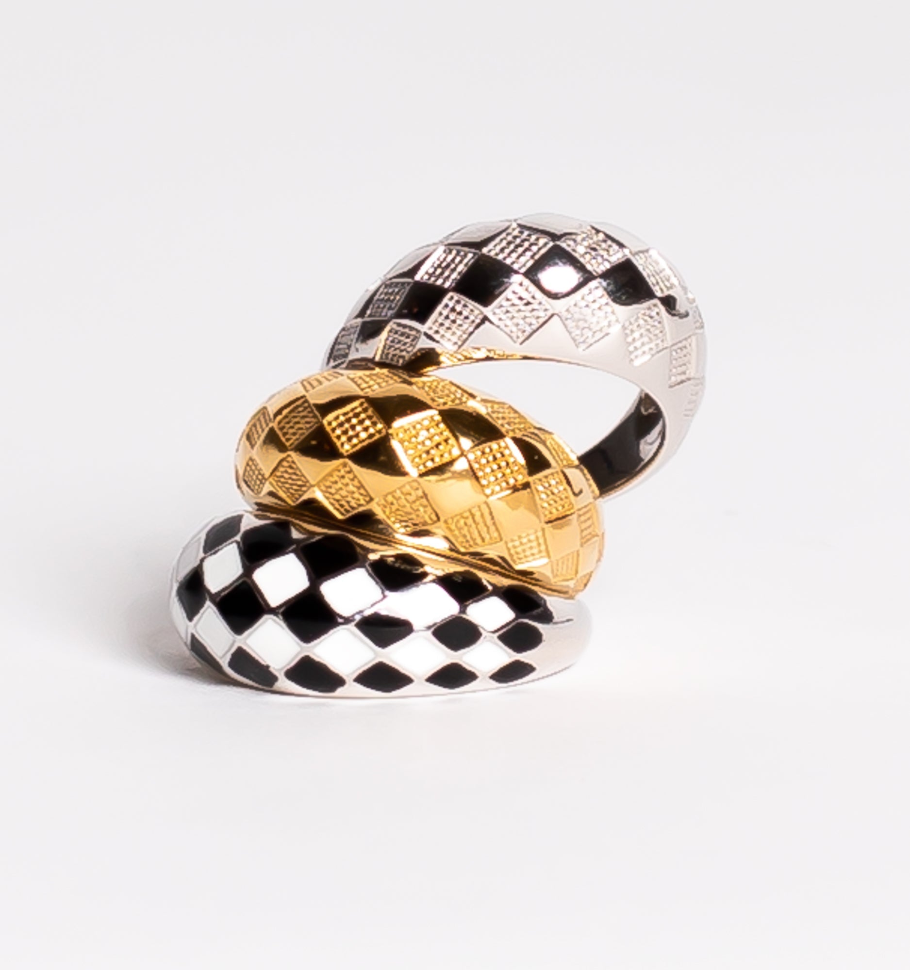 Checker Dome Ring