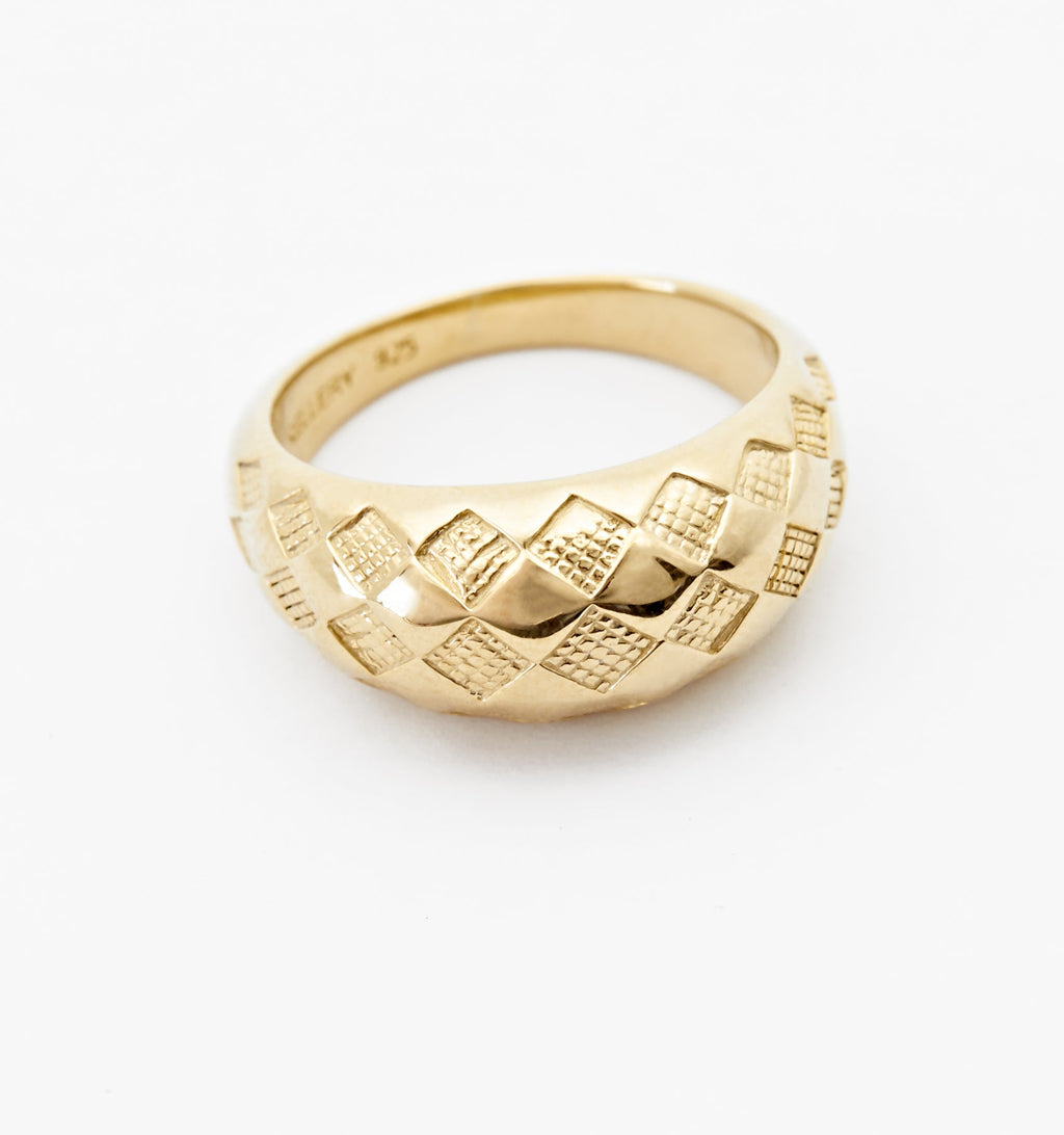Checker Rings - Sunrise Set of 2
