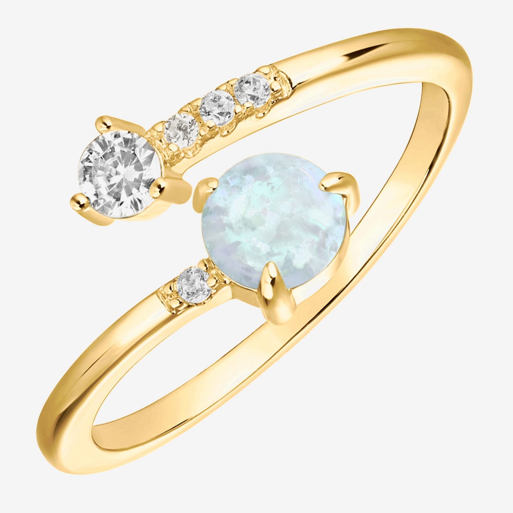 #Variant_Yellow Gold White Opal