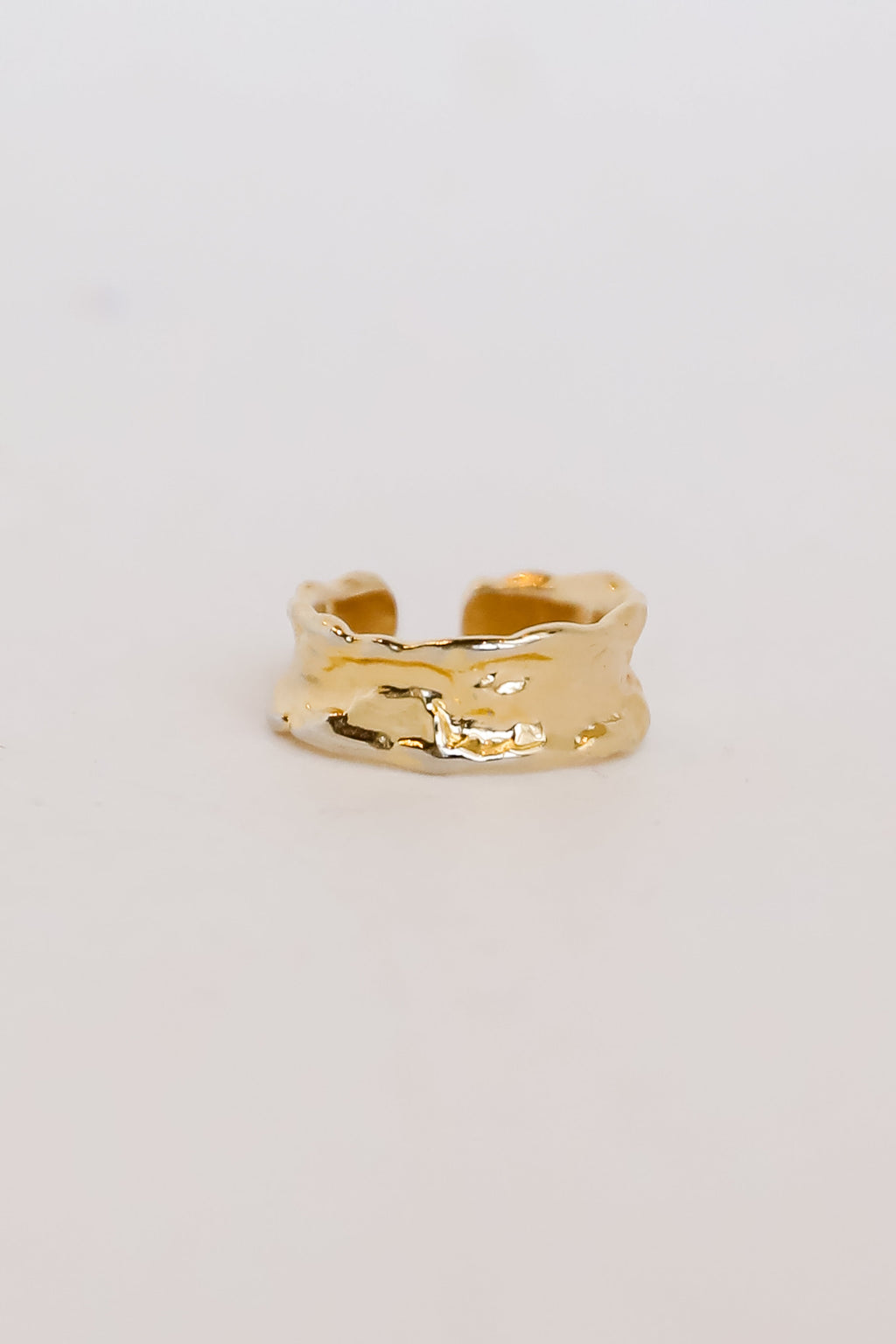 Mackenzie Gold Hammered Ring