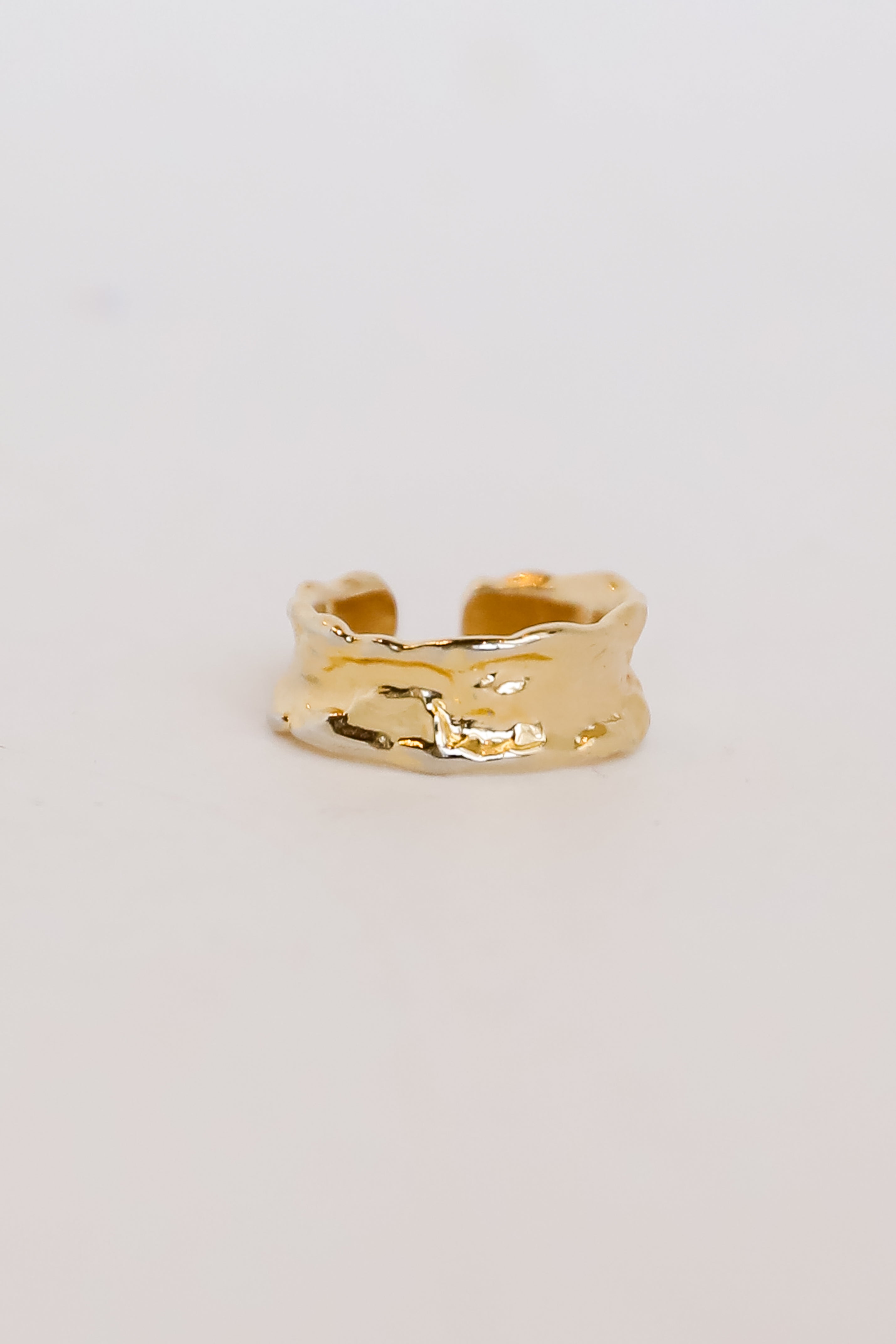 Mackenzie Gold Hammered Ring