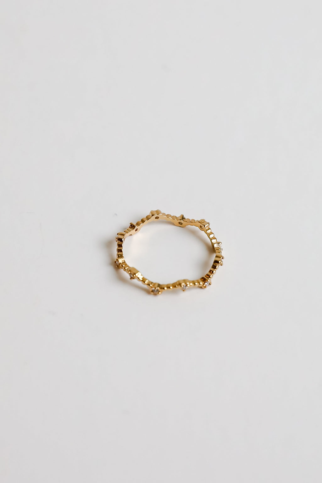 FINAL SALE - Everleigh Gold Rhinestone Heart Ring