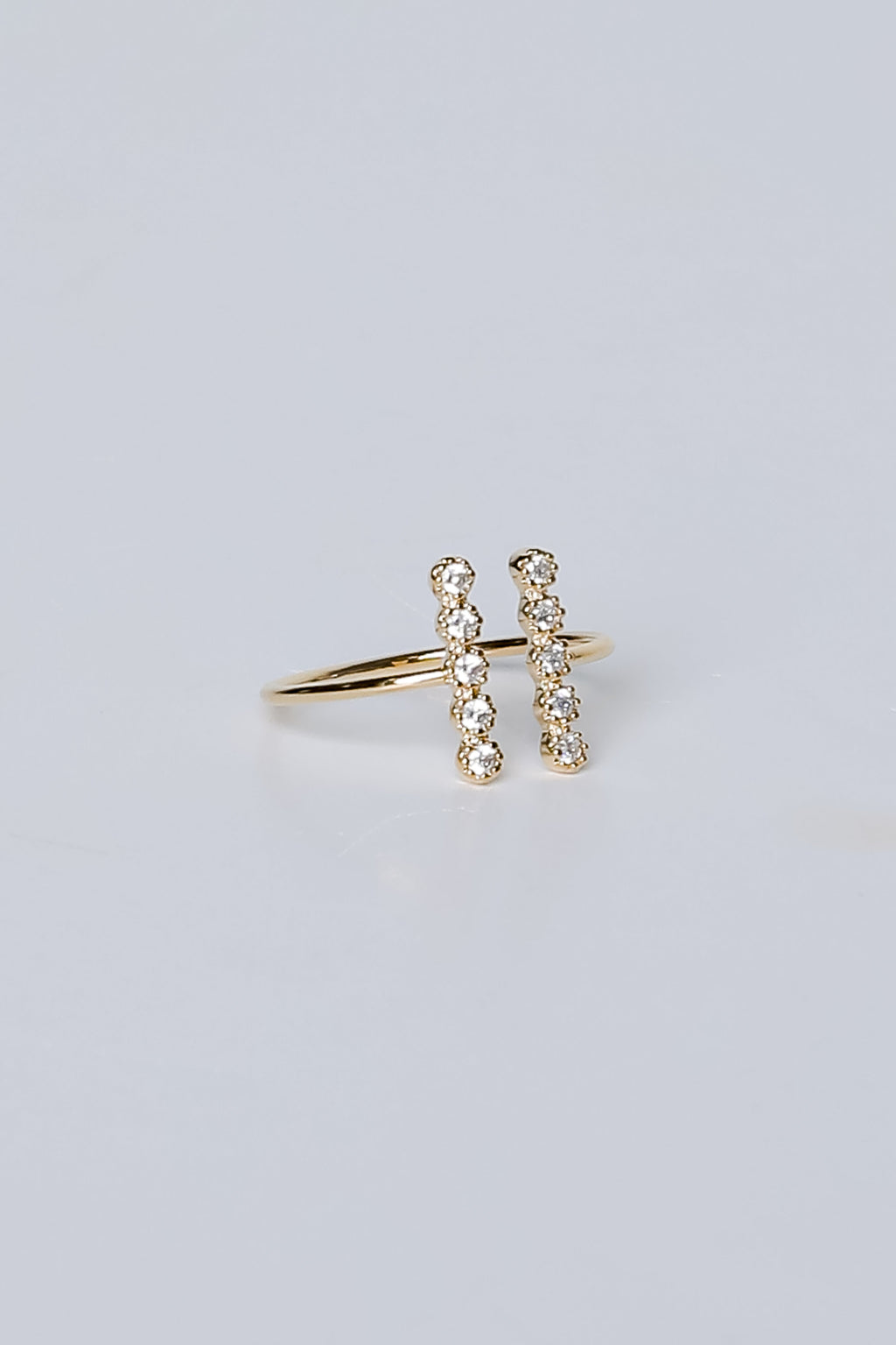 Aria Gold Rhinestone Ring