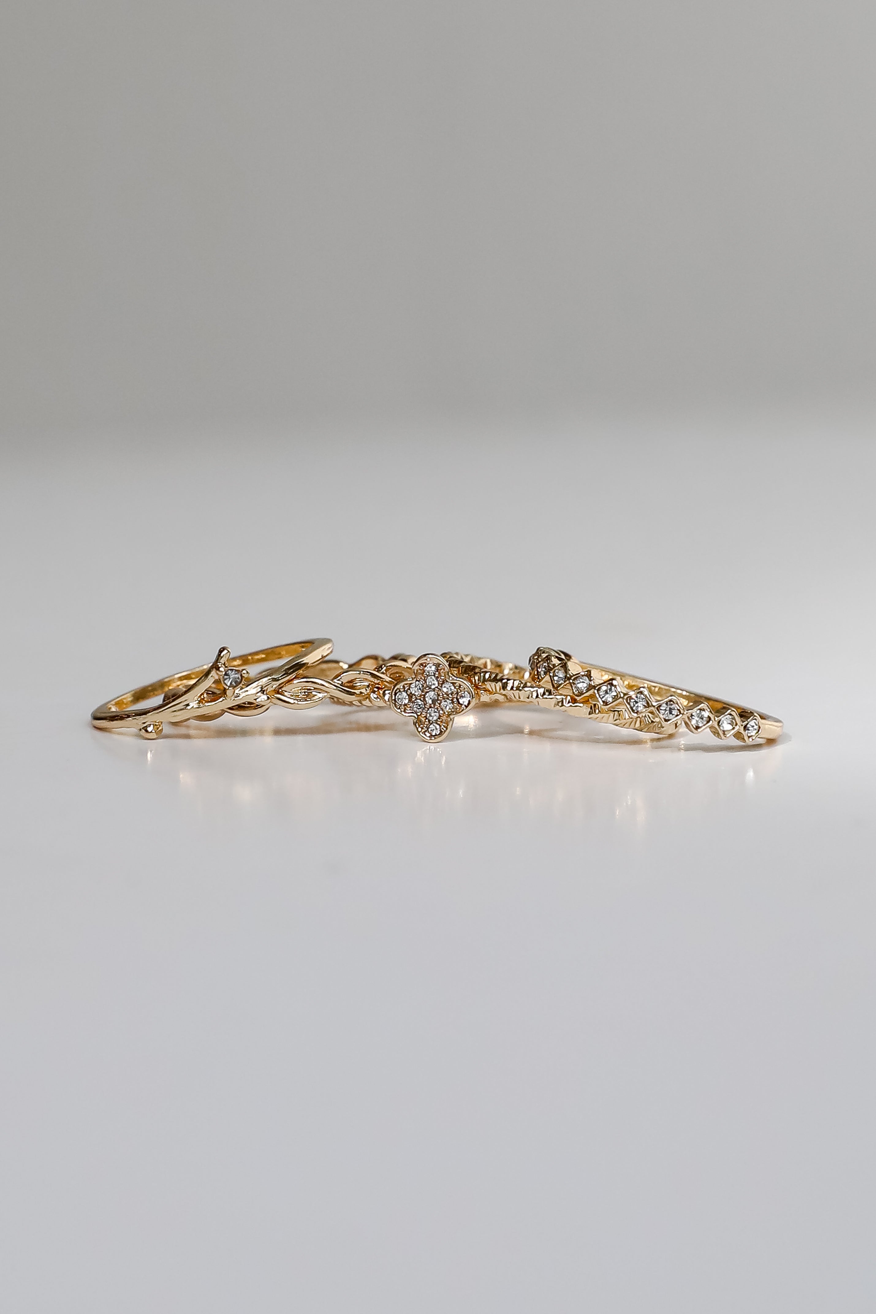 Maya Gold Ring Set