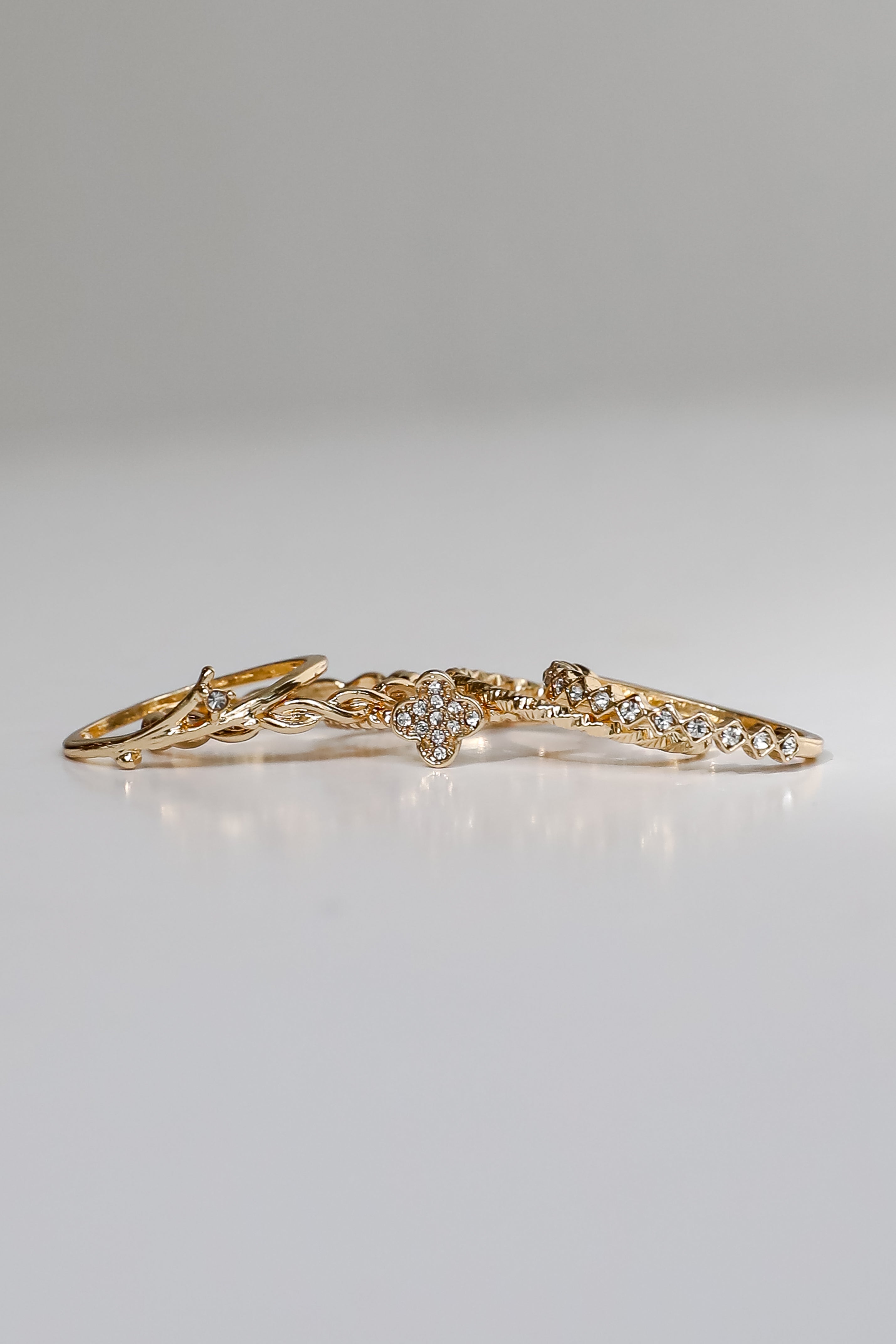 Maya Gold Ring Set